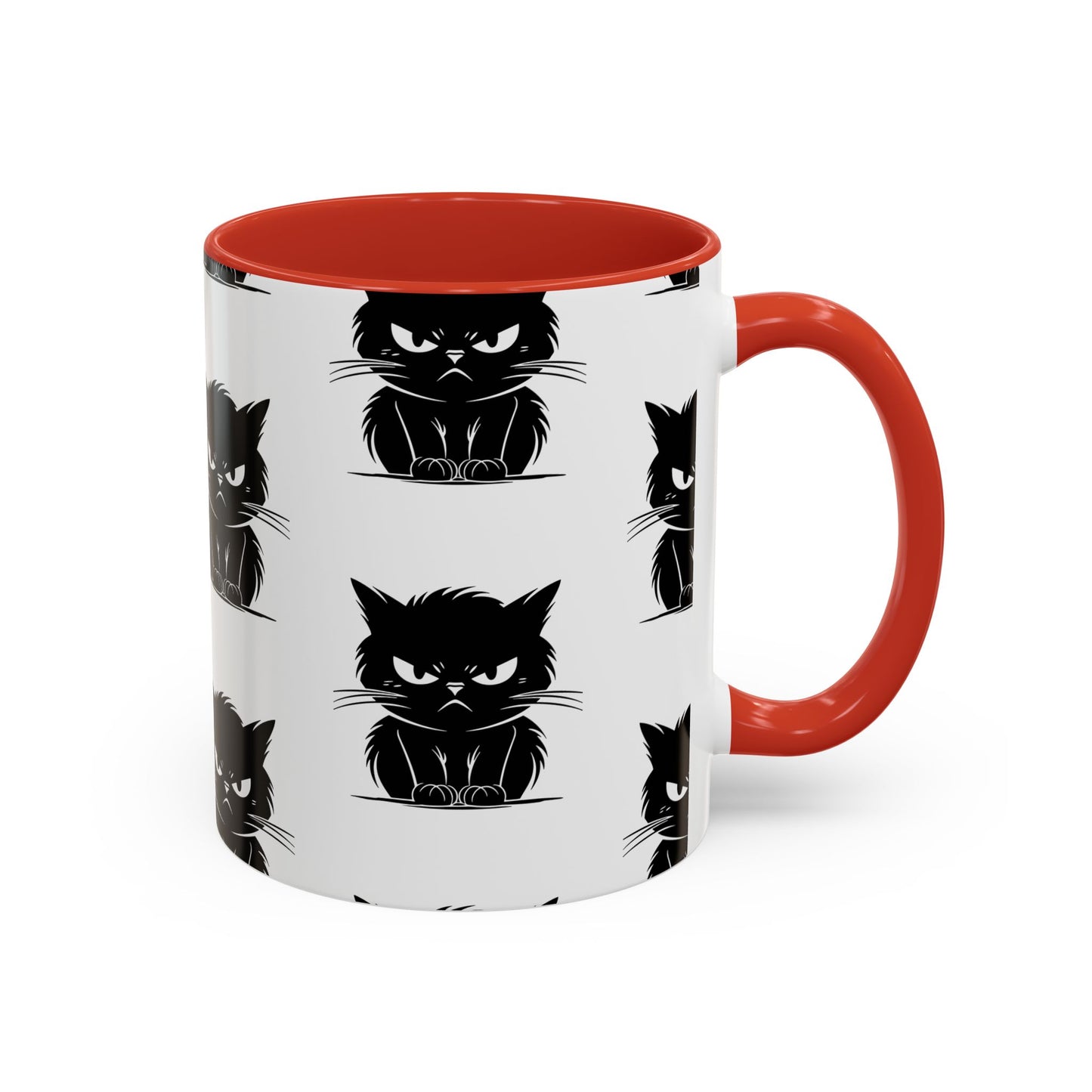 Angry Cat 2-Tone Coffee Mug