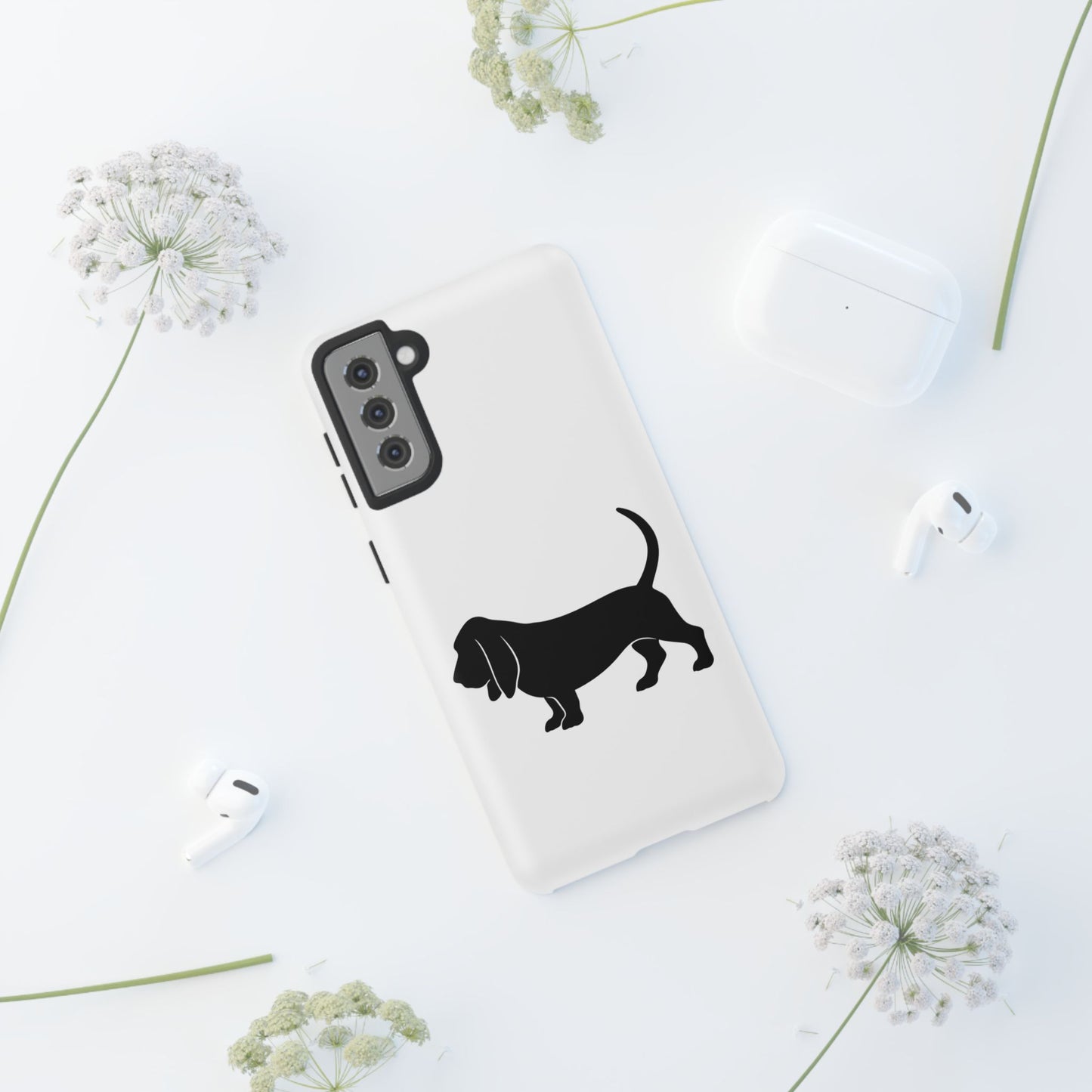 Basset Hound Silhouette Samsung Case