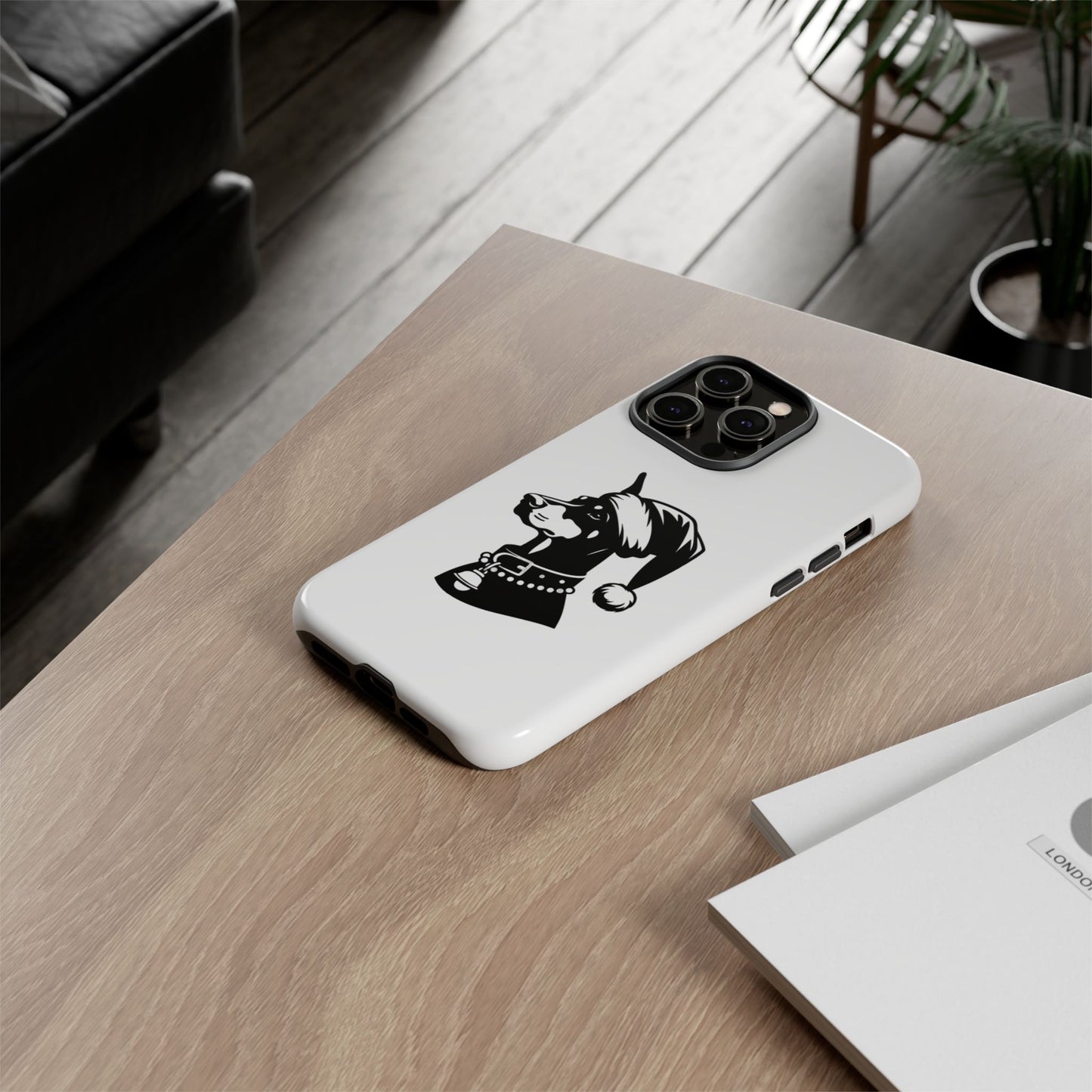Santa Paws Doberman iPhone Case