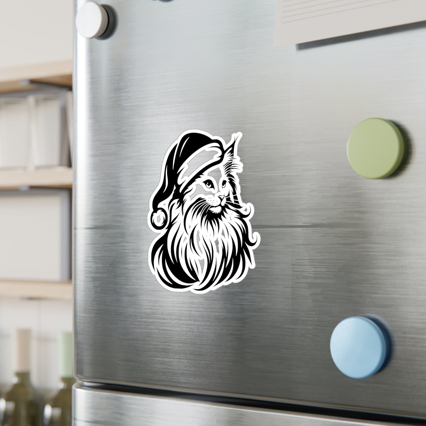 Santa Paws Cat Vinyl Decal