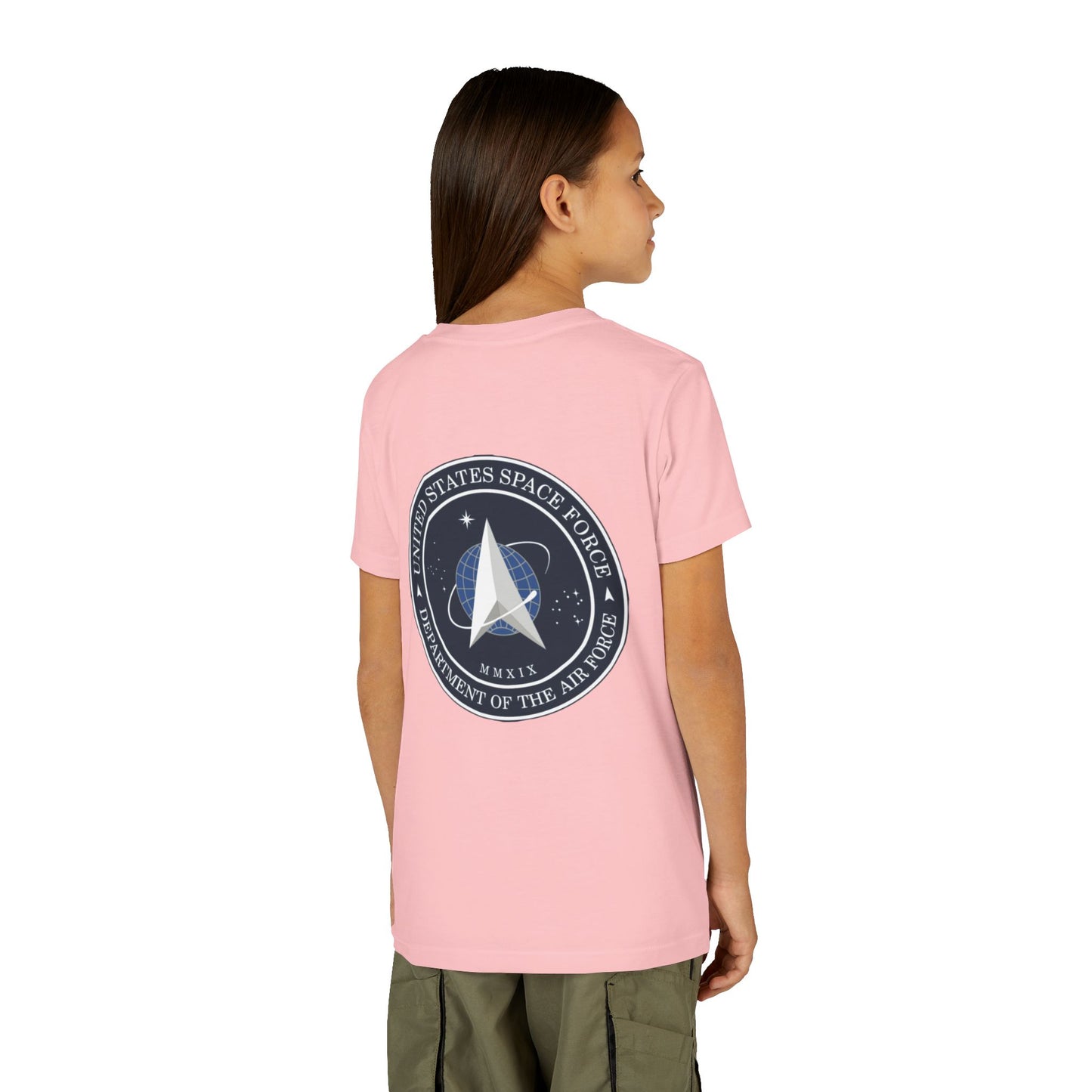 US Space Force Youth Unisex Short Sleeve Crewneck Tee