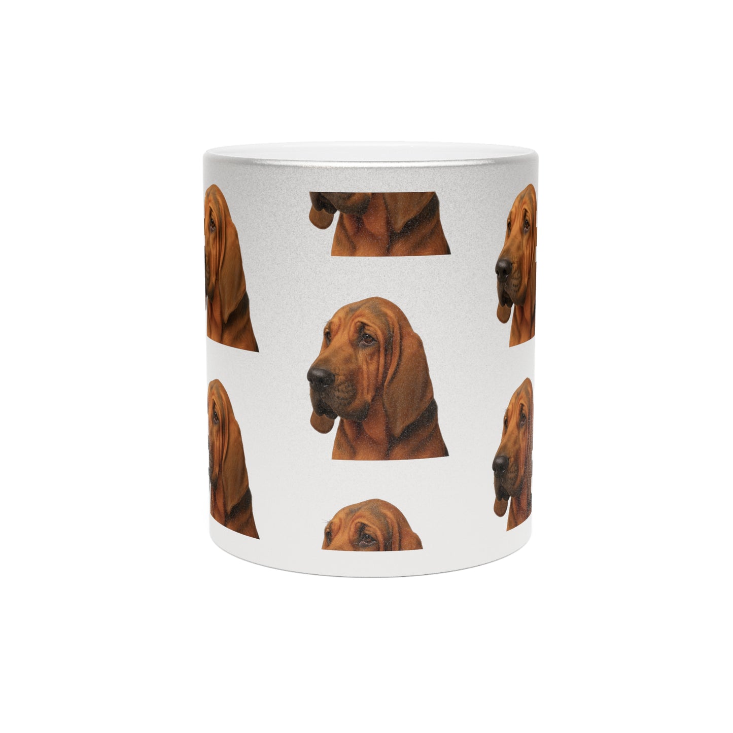 Bloodhound Head Metallic Coffee Mug