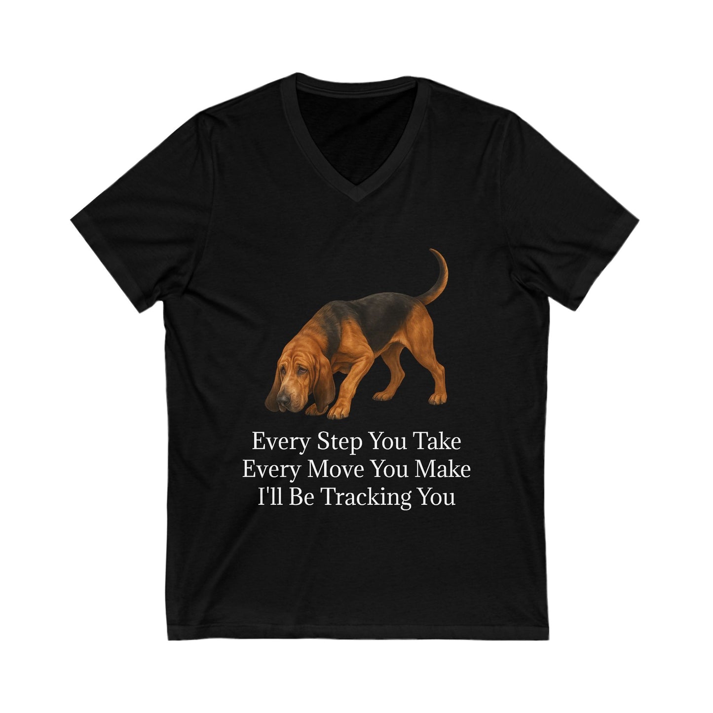 Tracking You Unisex Short Sleeve V-Neck Tee
