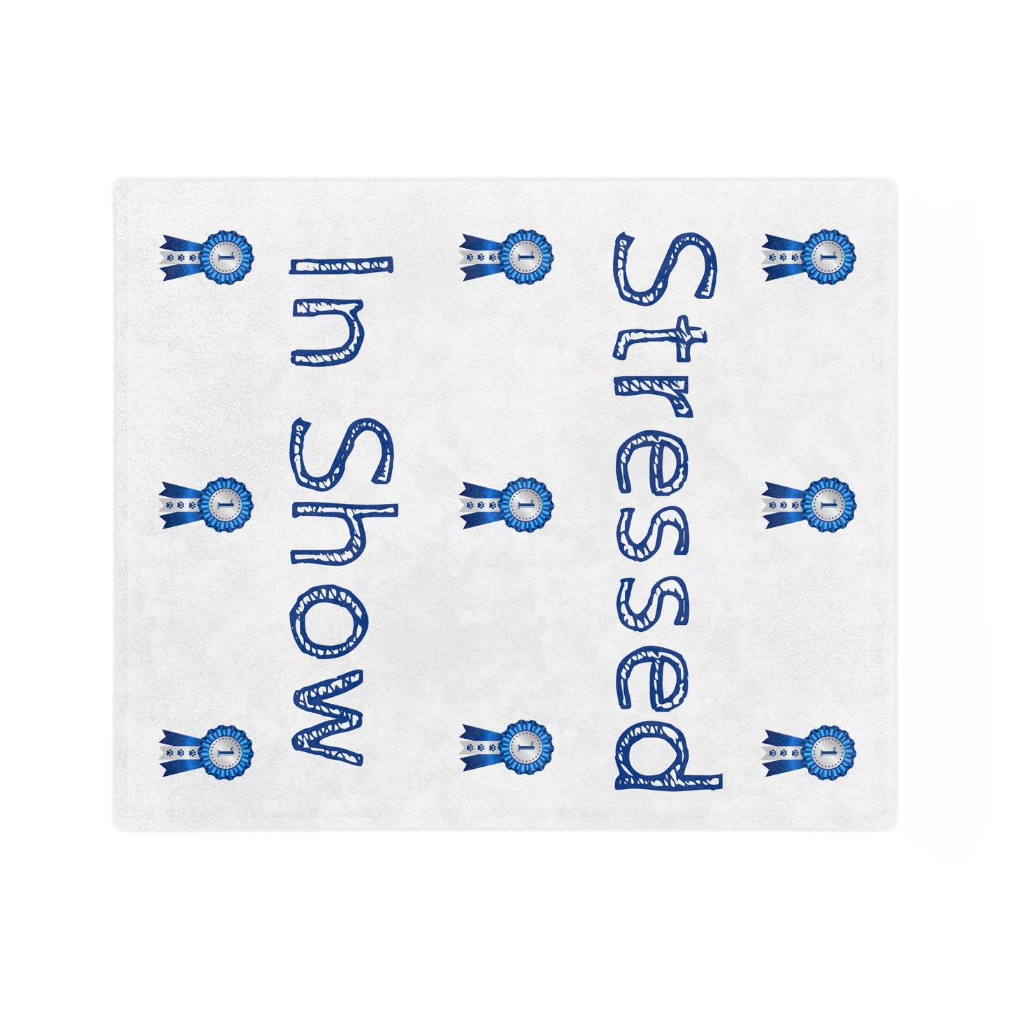 Stressed In Show Velveteen Microfiber Blanket