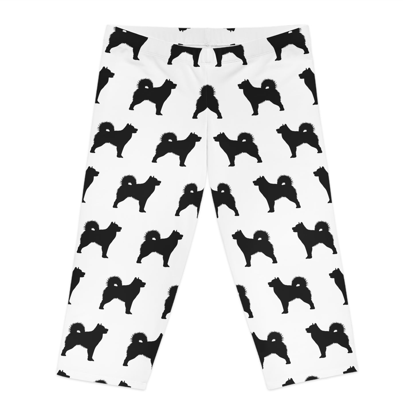 Malamute Silhouette Women's Capri Leggings