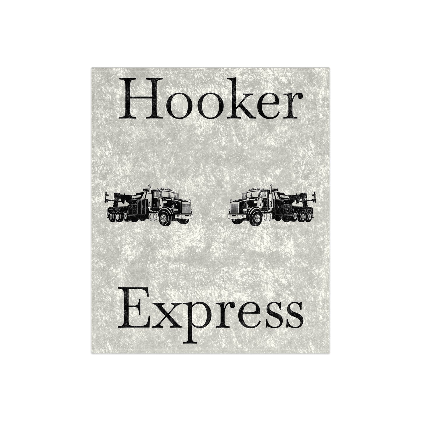 H**ker Express Heavy Tow Truck Crushed Velvet Blanket