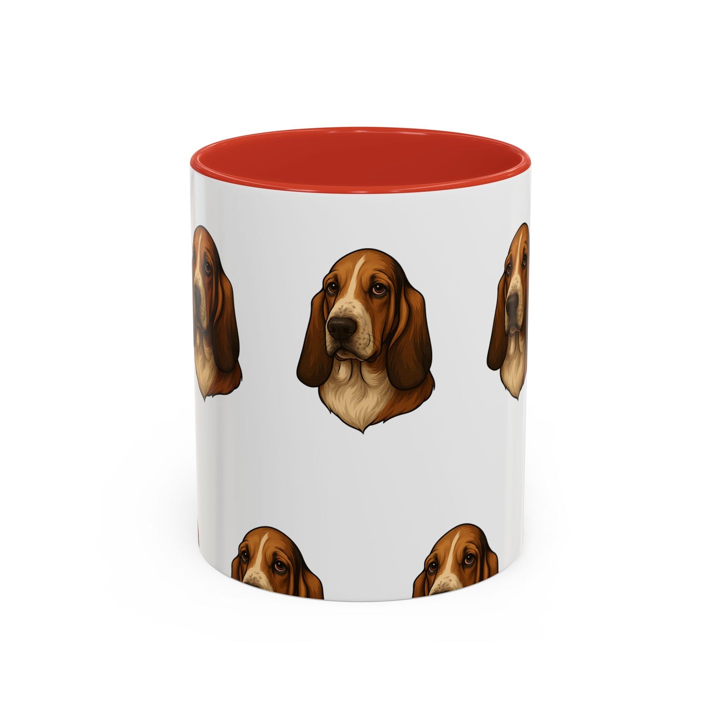 Basset Hound Head 2-Tone Coffee Mug