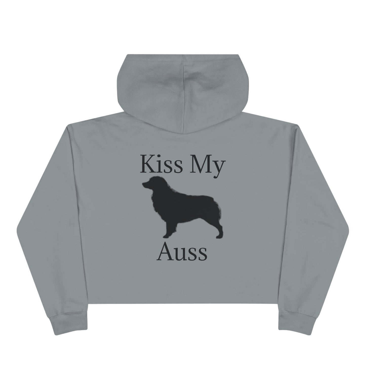 Kiss My Auss Women's Crop Hoodie