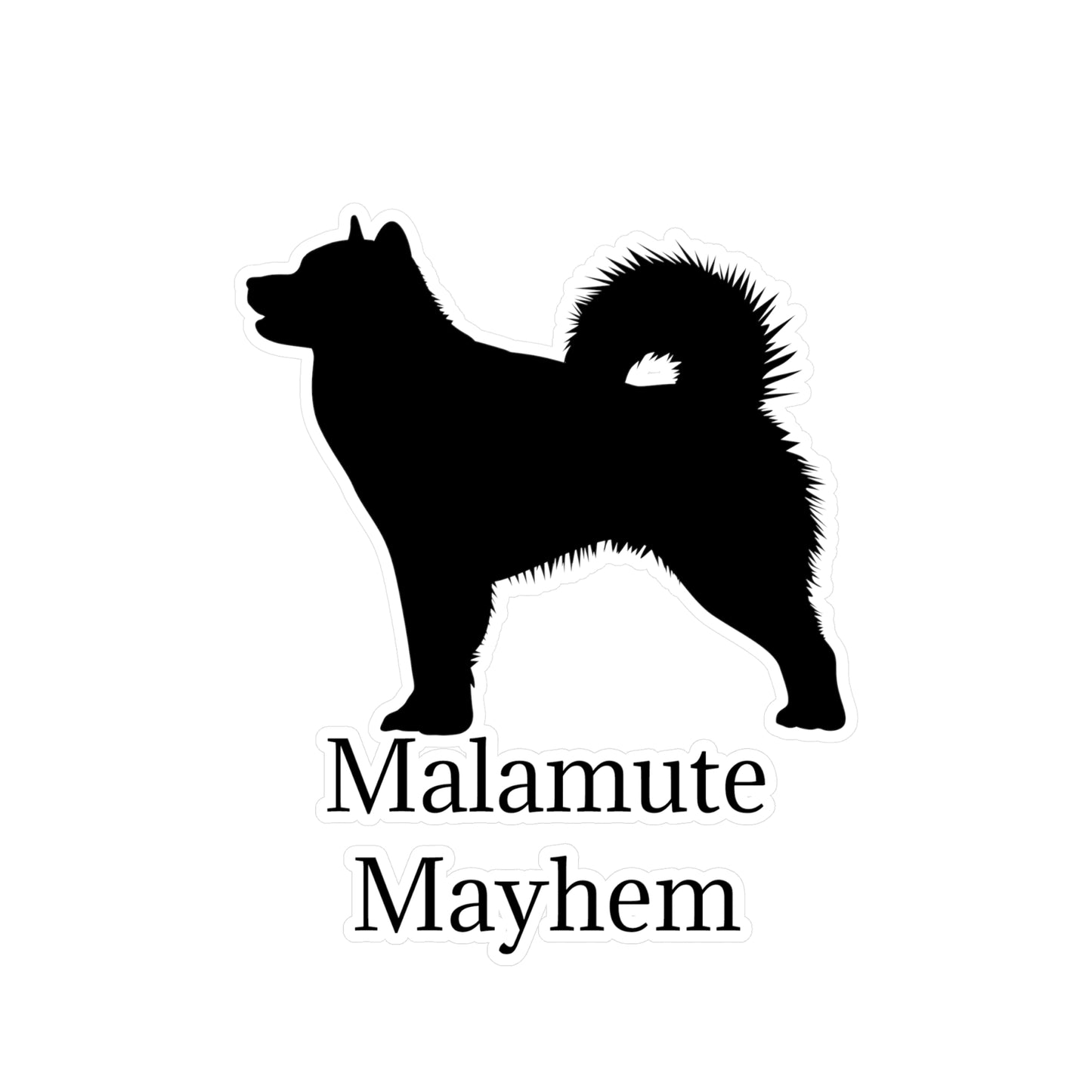 Malamute Mayhem Vinyl Decal