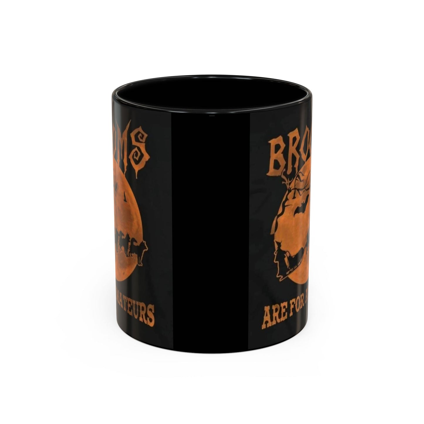 Brooms Are For Amateurs 2-Tone Coffee Mug