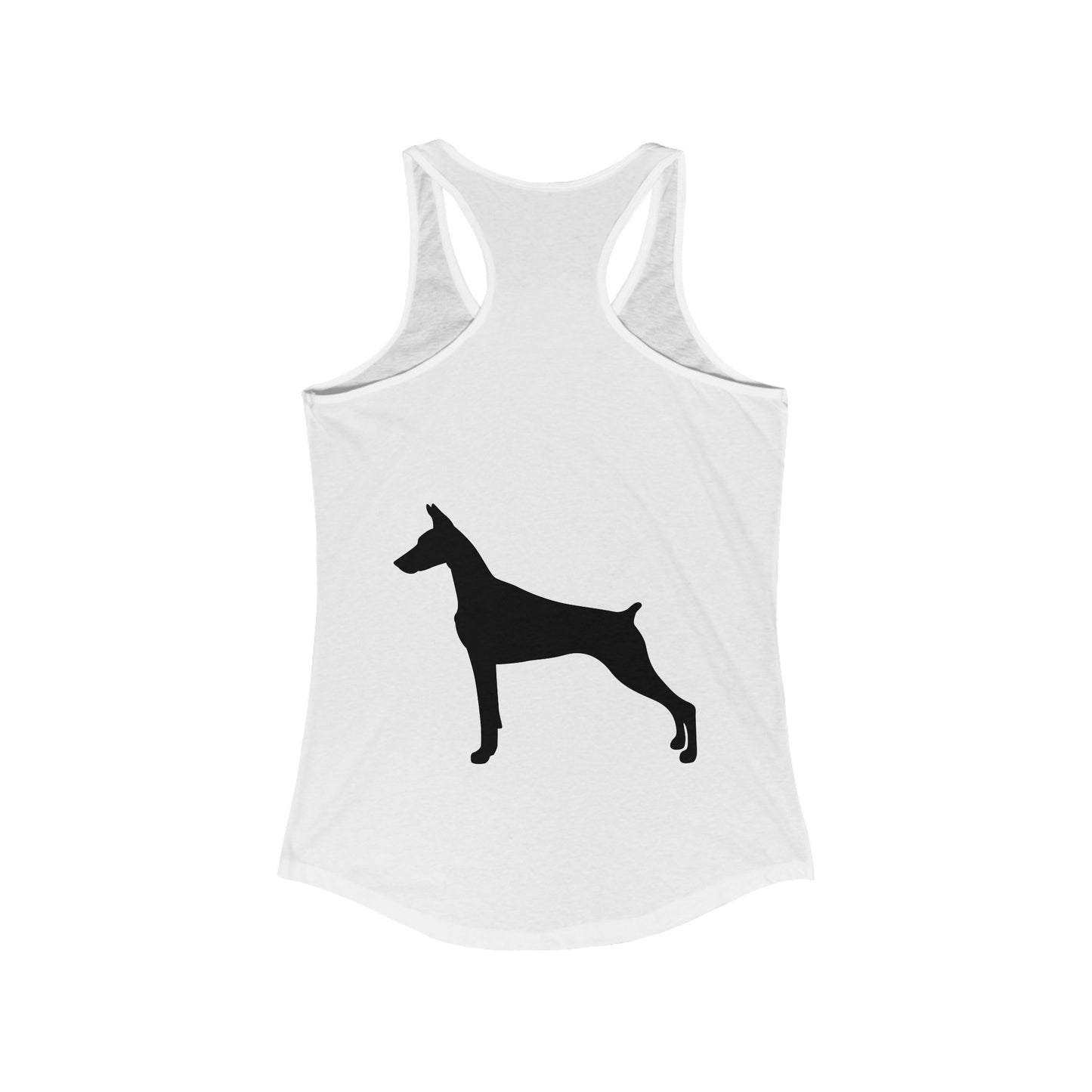 Doberman Silhouette Women's Racerback Tank
