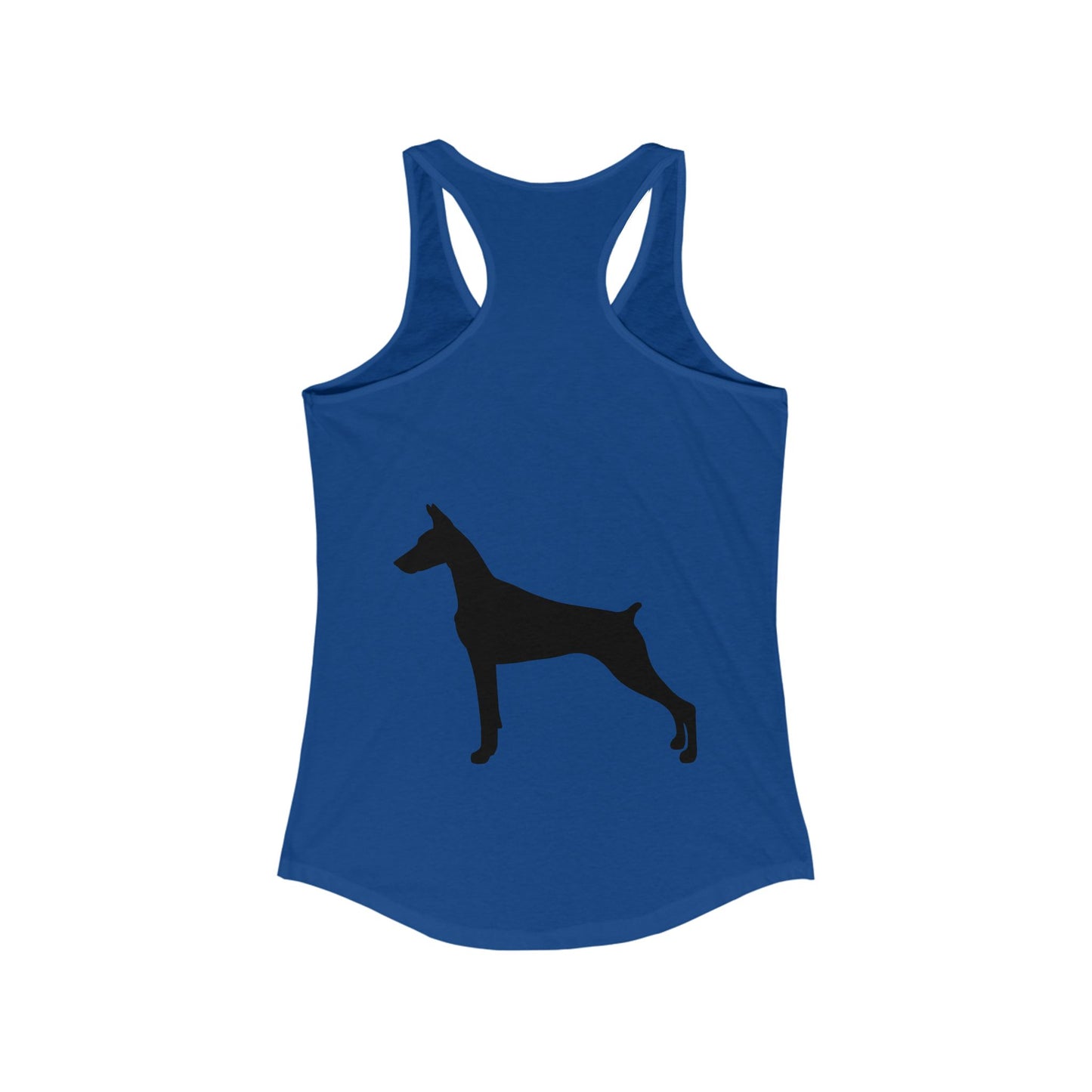 Doberman Silhouette Women's Racerback Tank