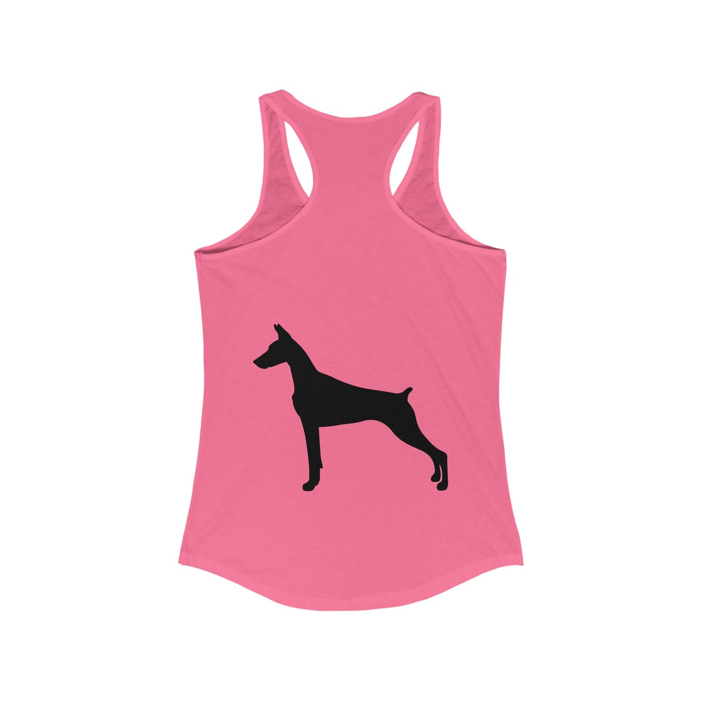 Doberman Silhouette Women's Racerback Tank