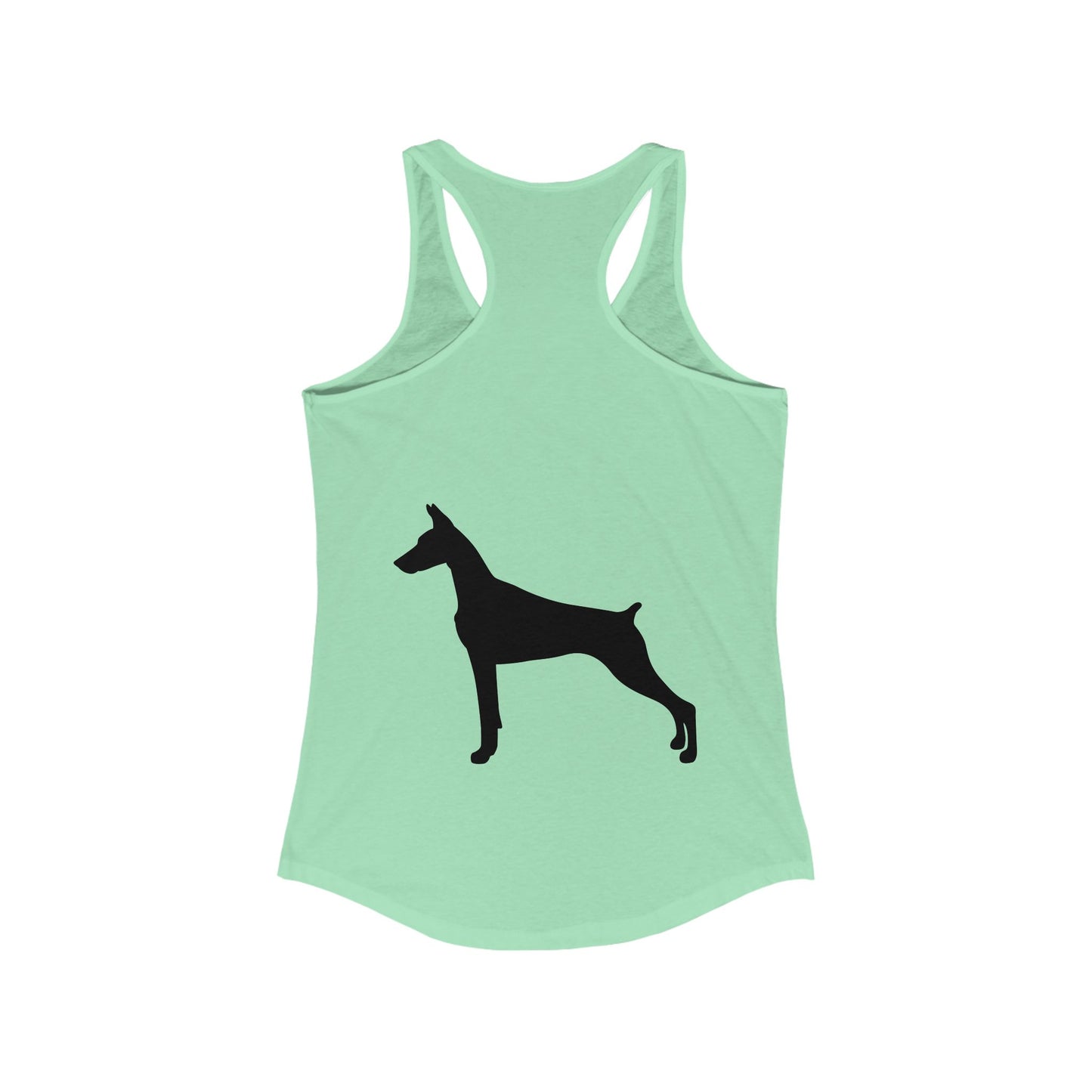 Doberman Silhouette Women's Racerback Tank