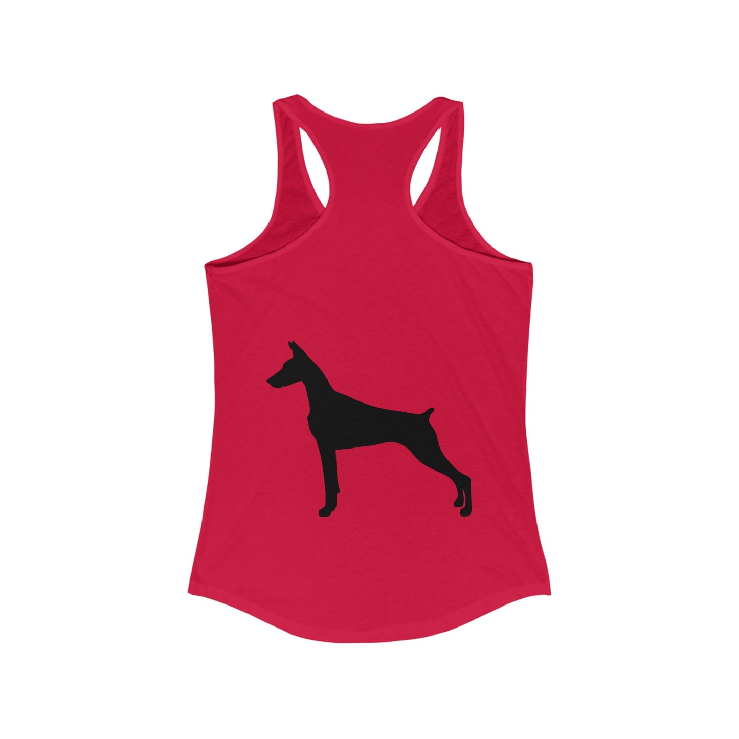 Doberman Silhouette Women's Racerback Tank
