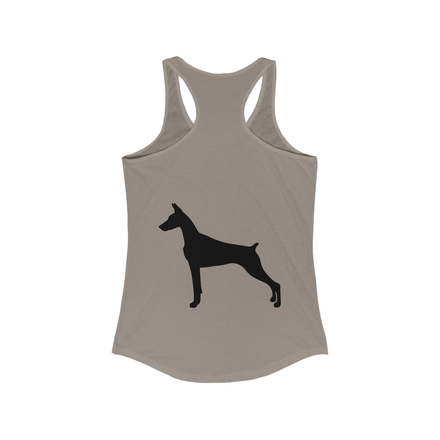 Doberman Silhouette Women's Racerback Tank