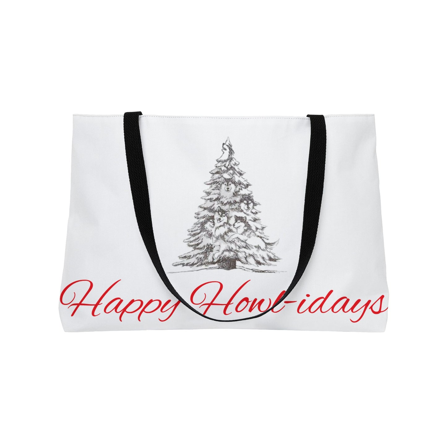 Happy Howl-idays Weekender Tote Bag