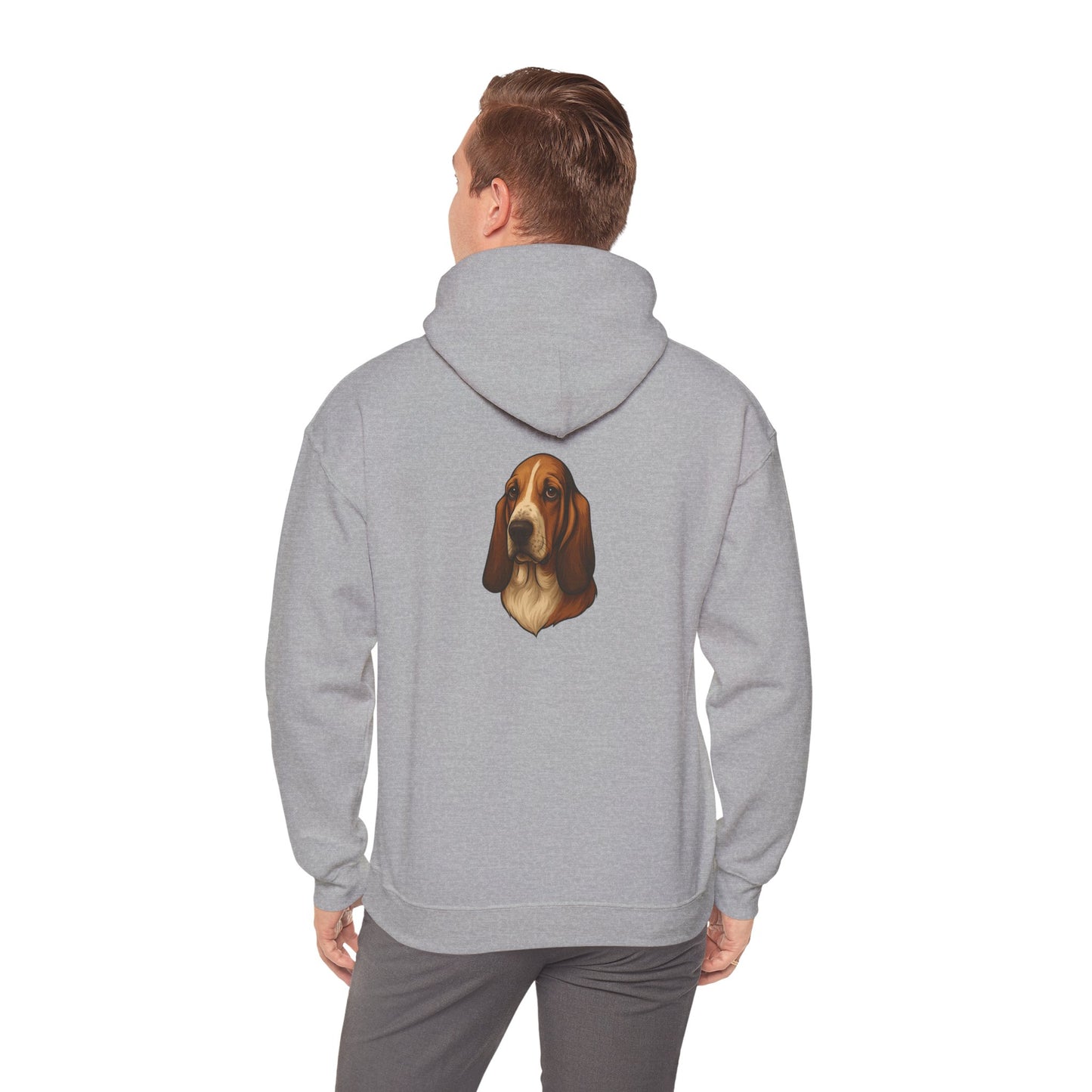 Basset Hound Head Unisex Hoodie