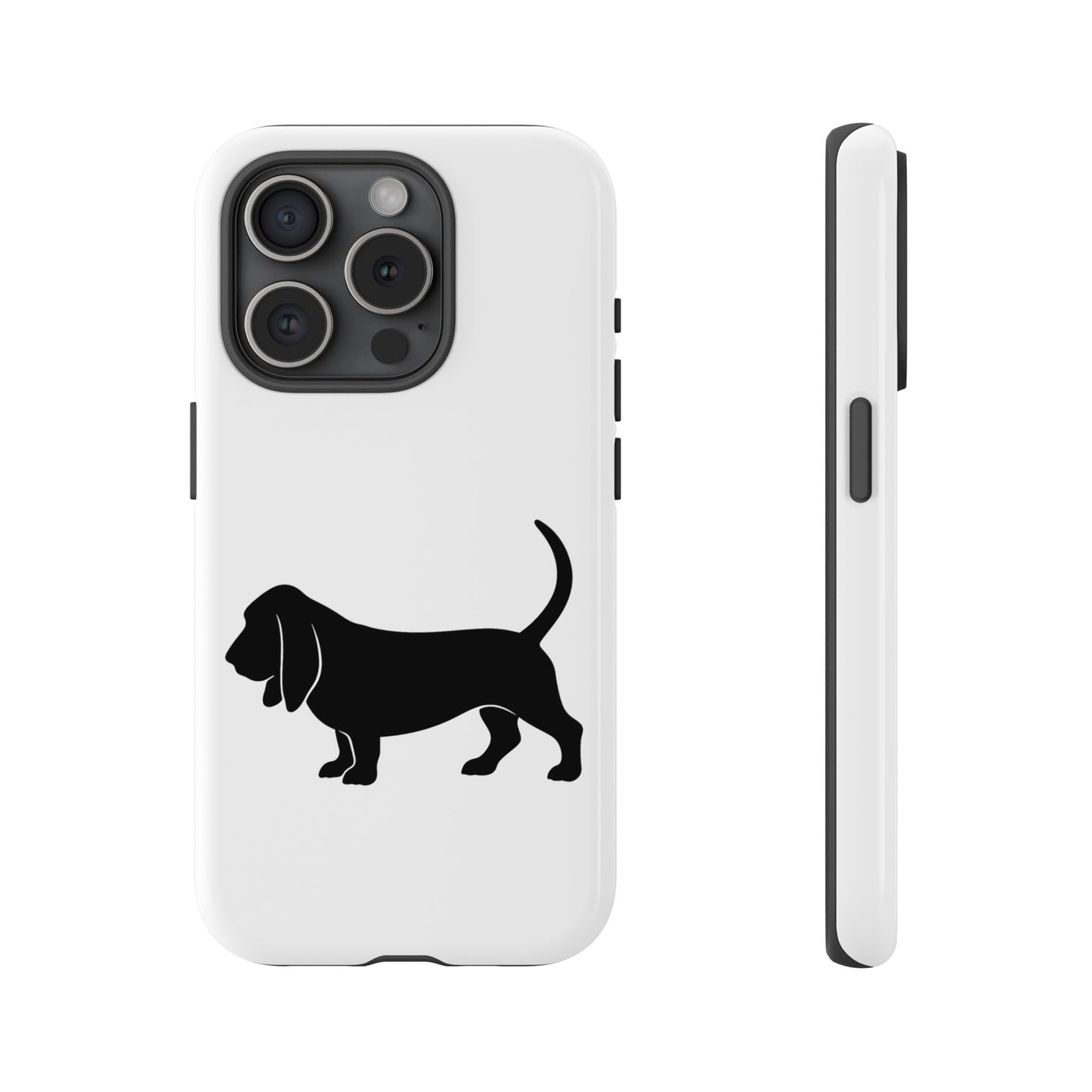 Basset Hound Silhouette iPhone Case