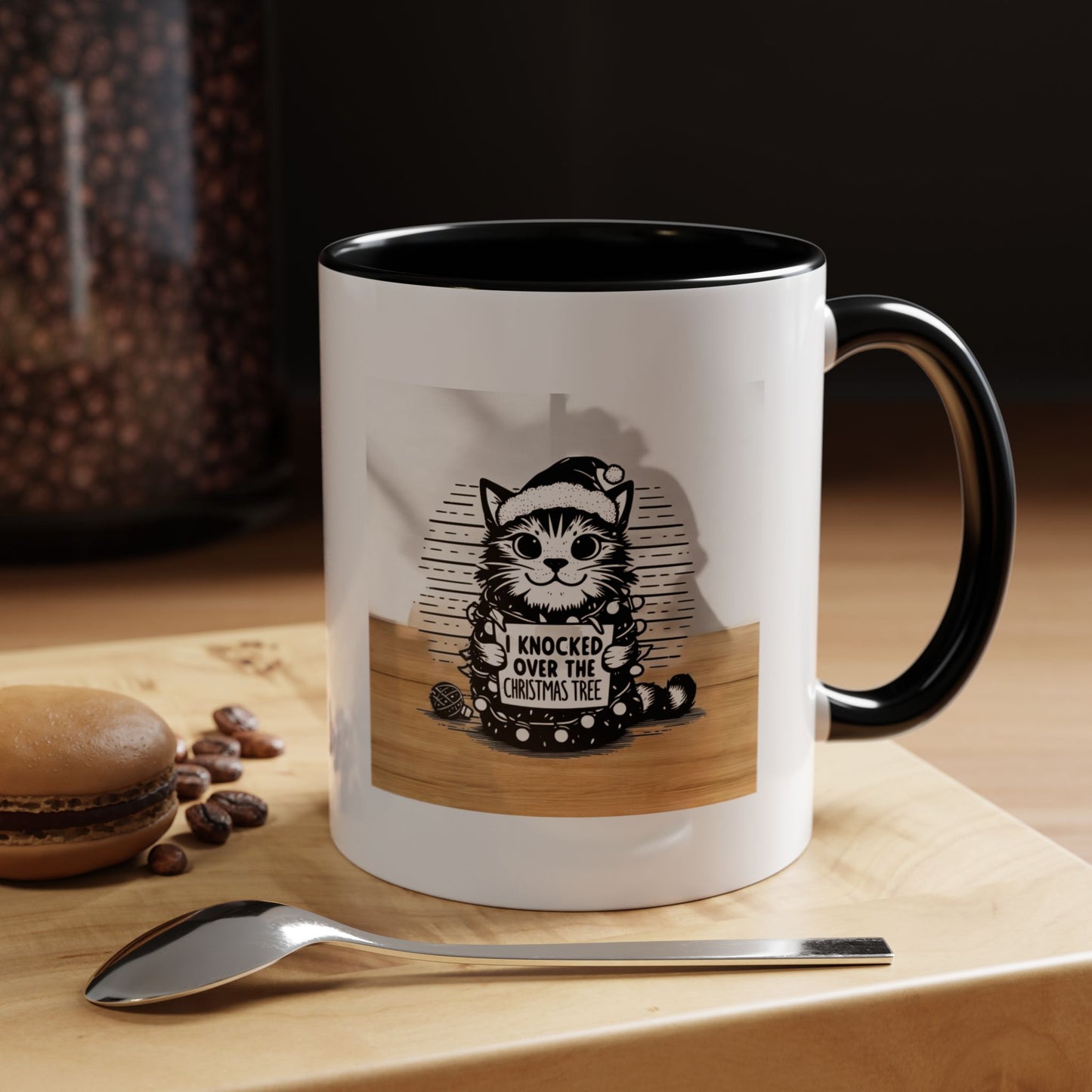 Naughty Cat 2-Tone Coffee Mug