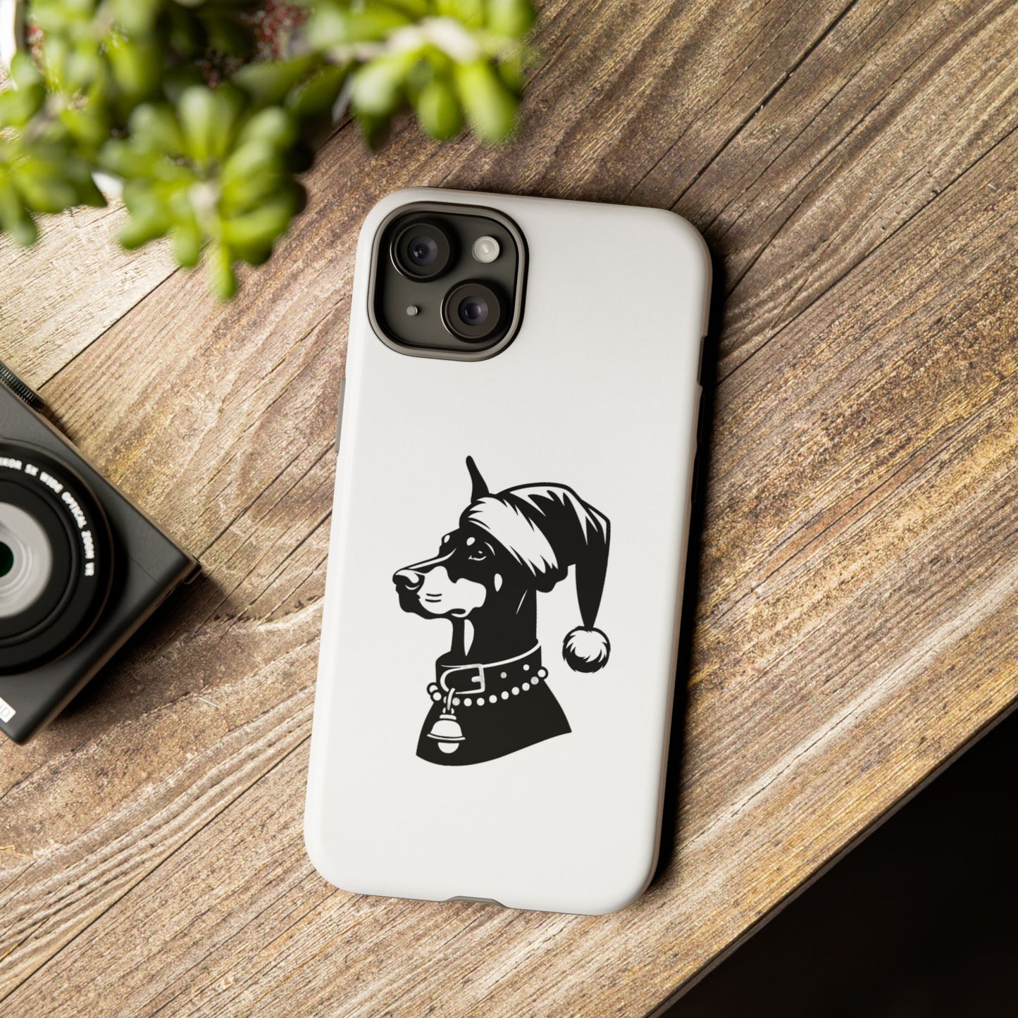 Santa Paws Doberman iPhone Case