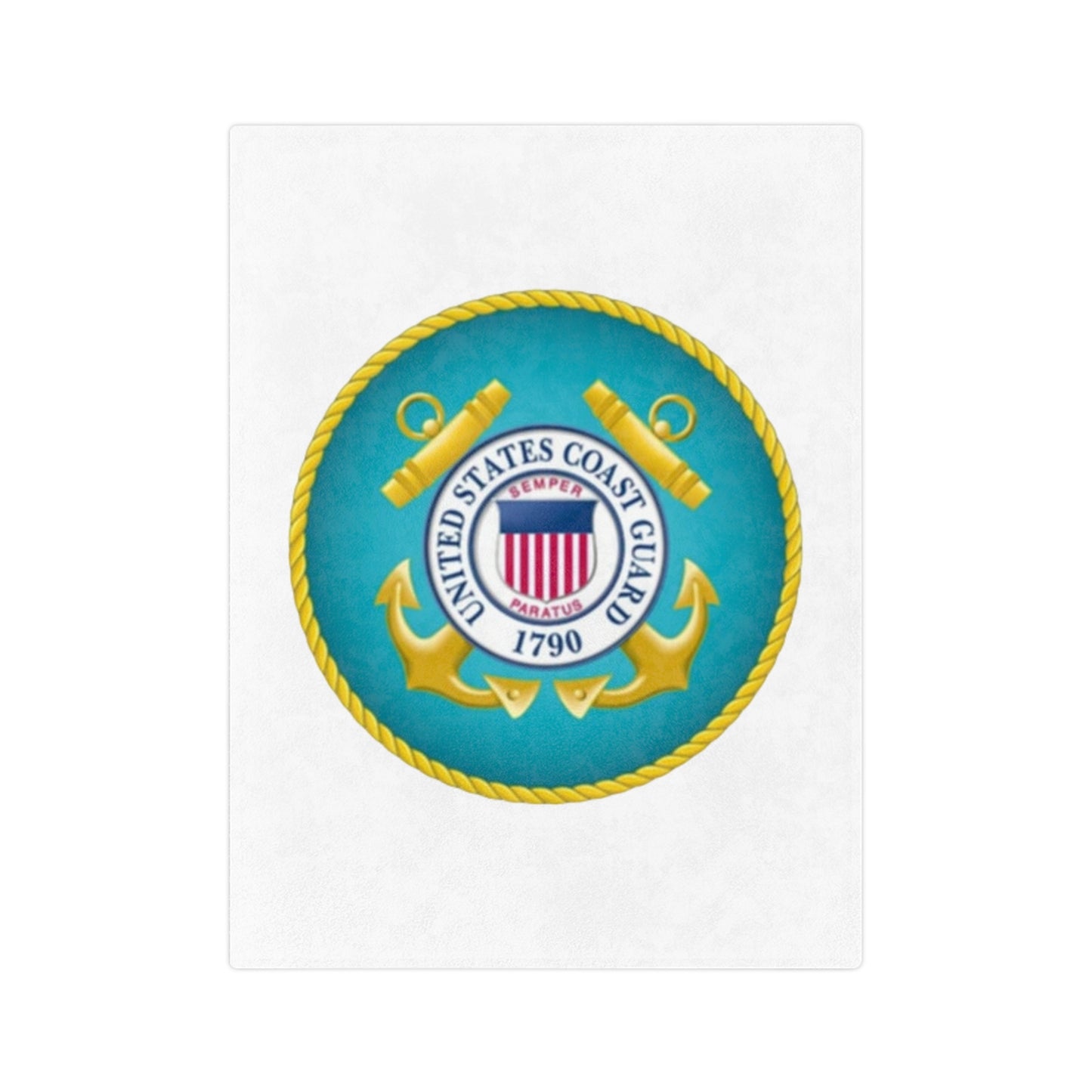 US Coast Guard Velveteen Microfiber Blanket