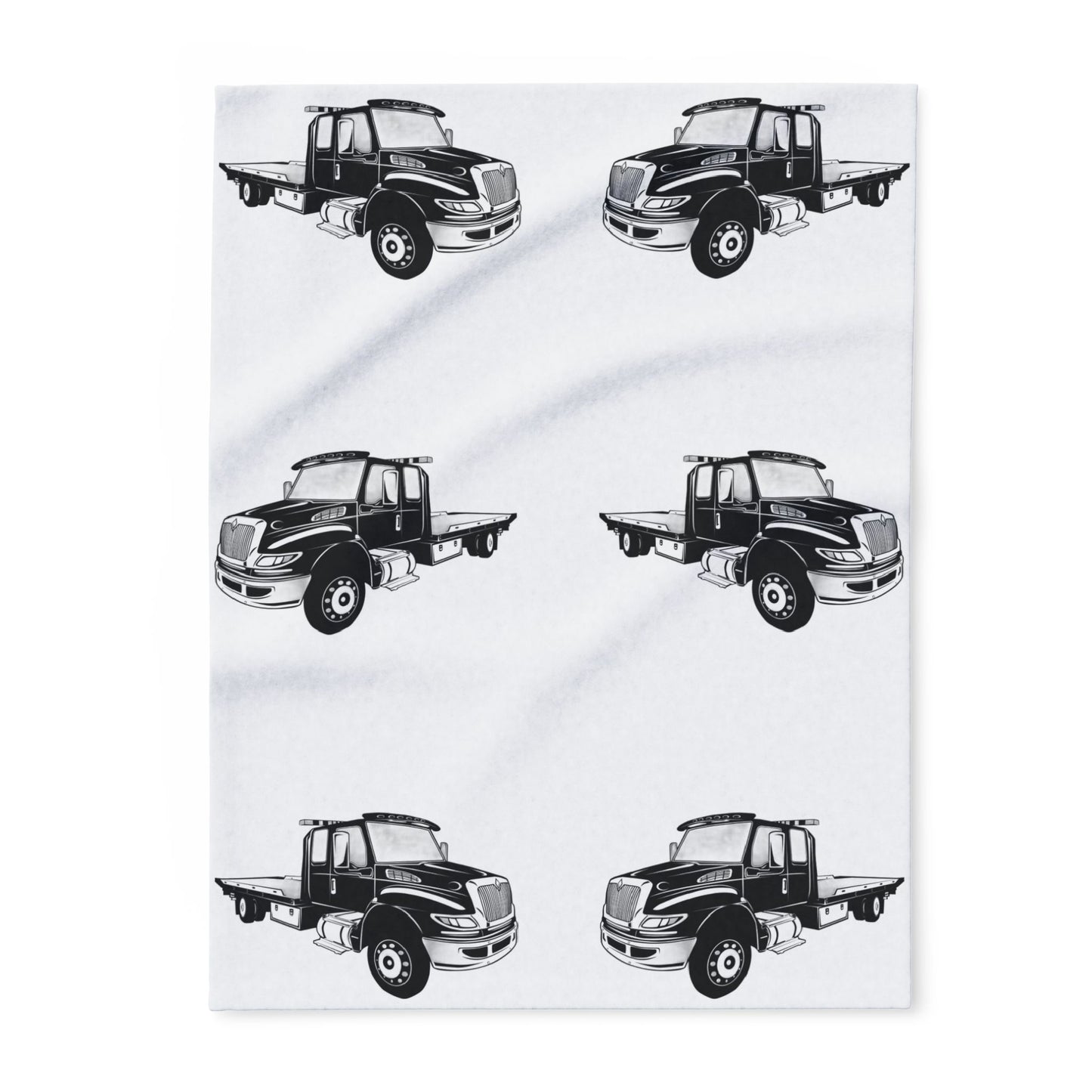 Flatbed Tow Truck Arctic Fleece Blanket