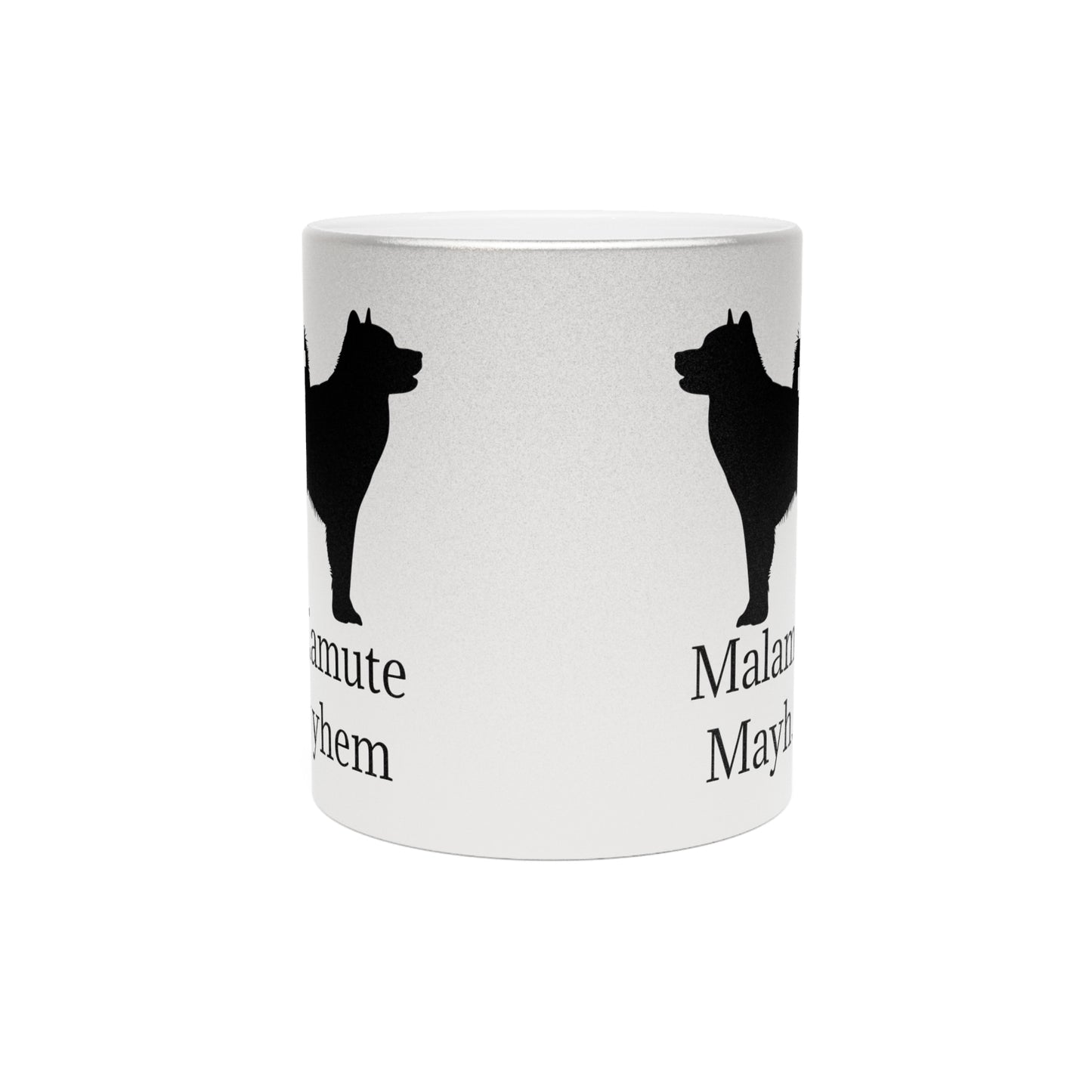 Malamute Mayhem Metallic Coffee Mug