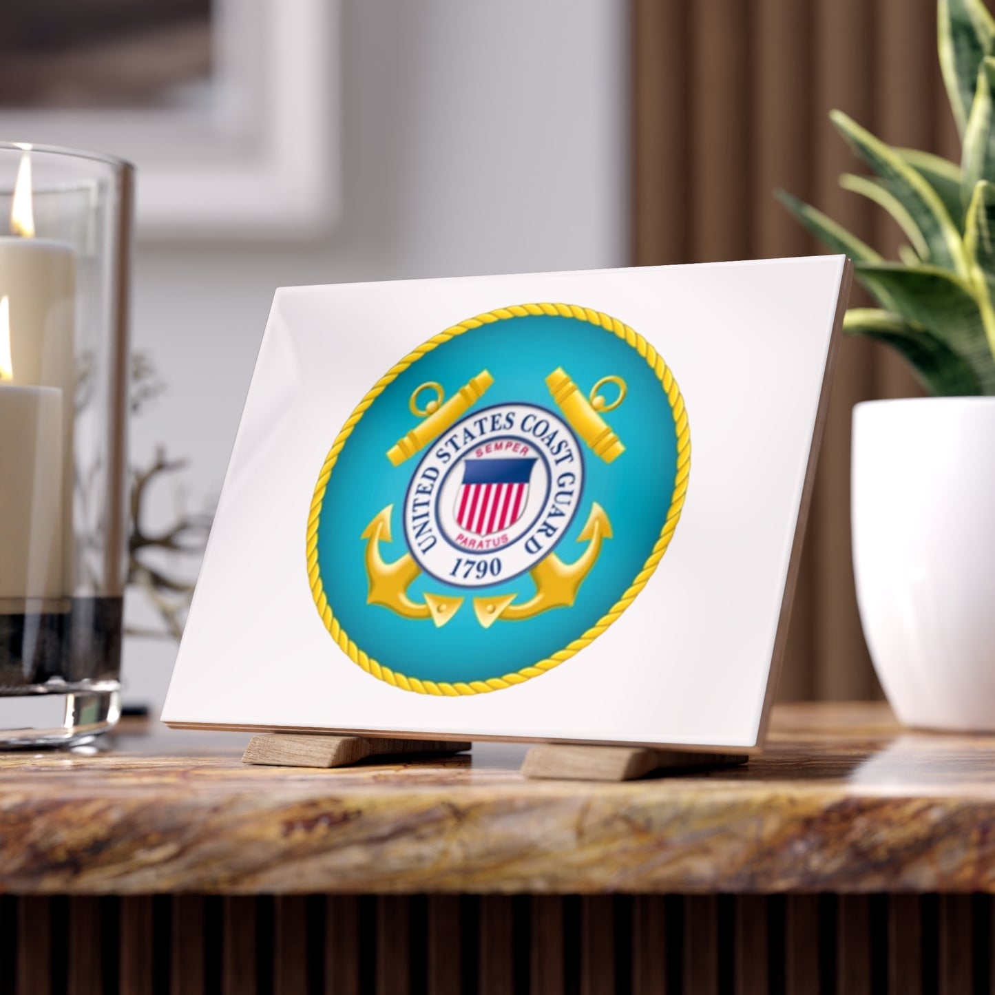 US Coast Guard Ceramic Photo Tile