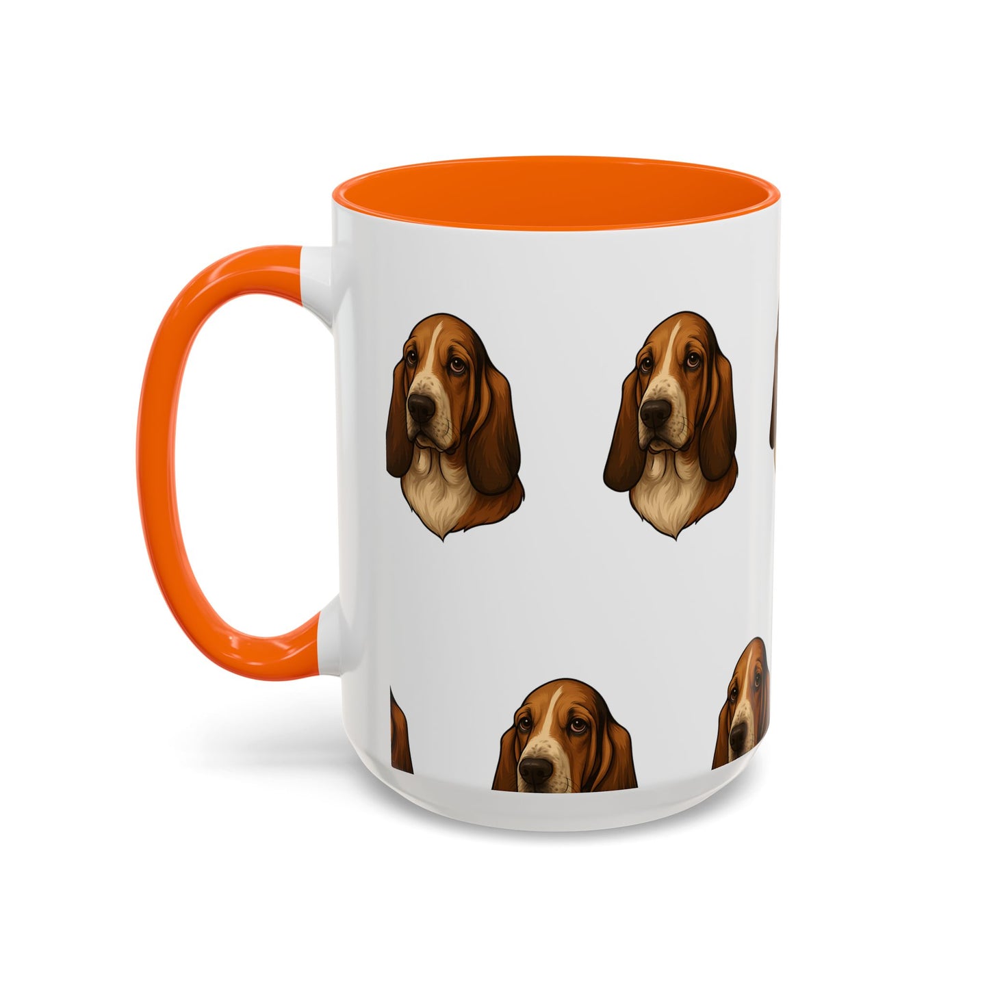 Basset Hound Head 2-Tone Coffee Mug