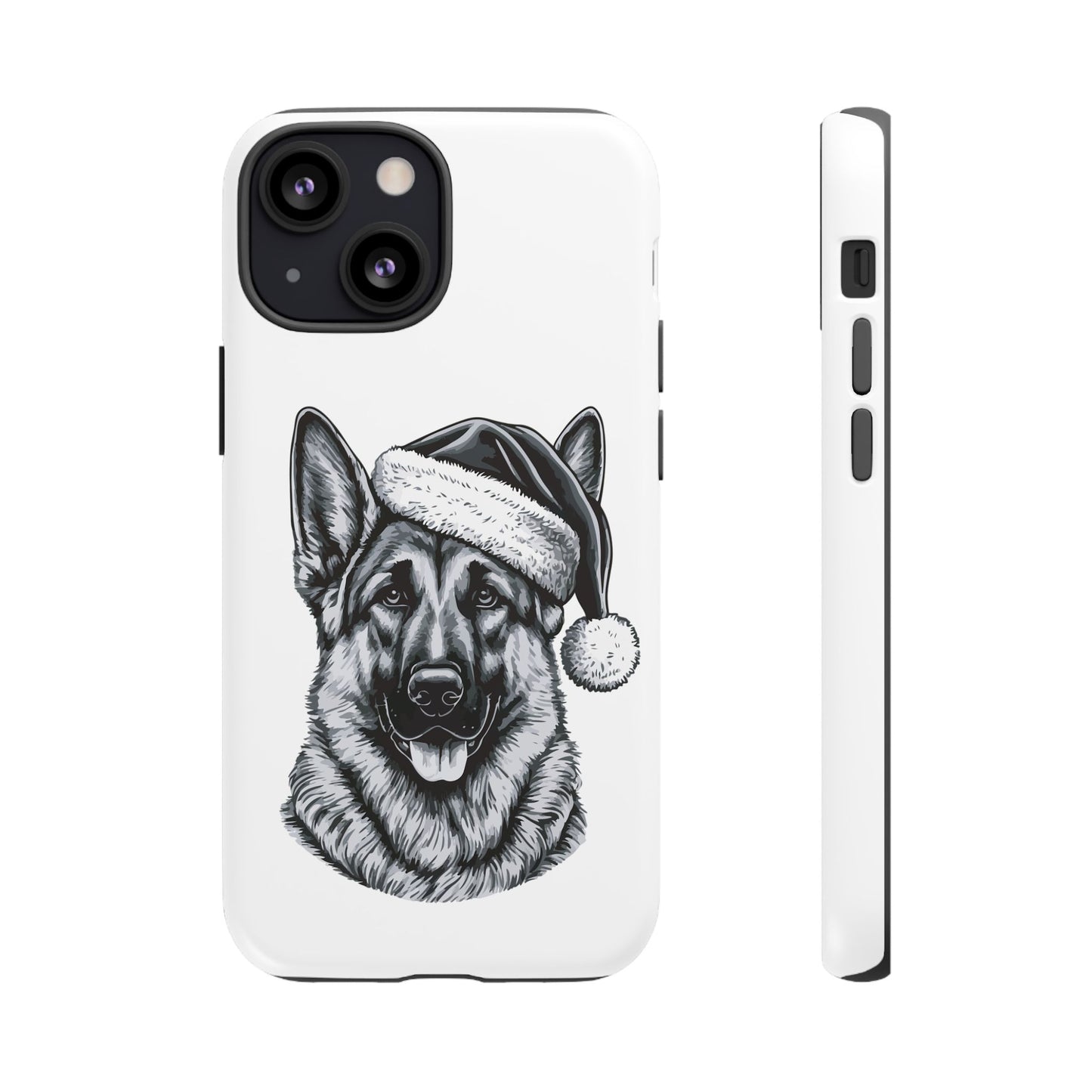 Santa Paws German Shepherd iPhone Case