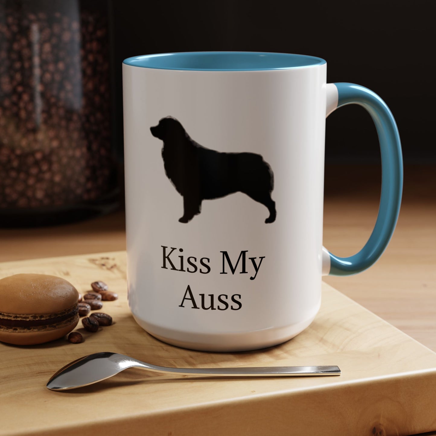 Kiss My Auss 2-Tone Coffee Mug