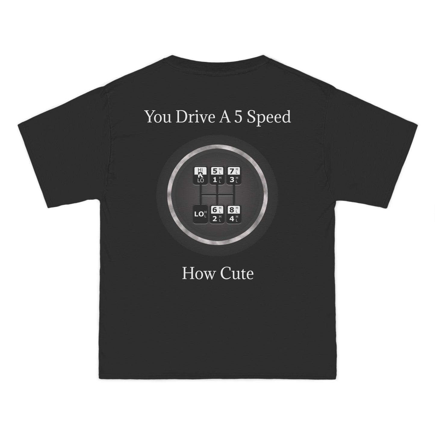 5 Speed How Cute Men's Short-Sleeve Crewneck Tee