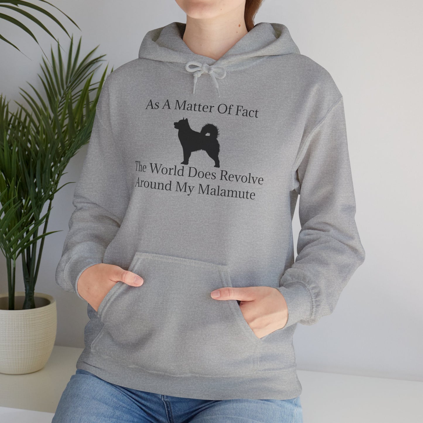 Matter Of Fact Malamute Unisex Hoodie