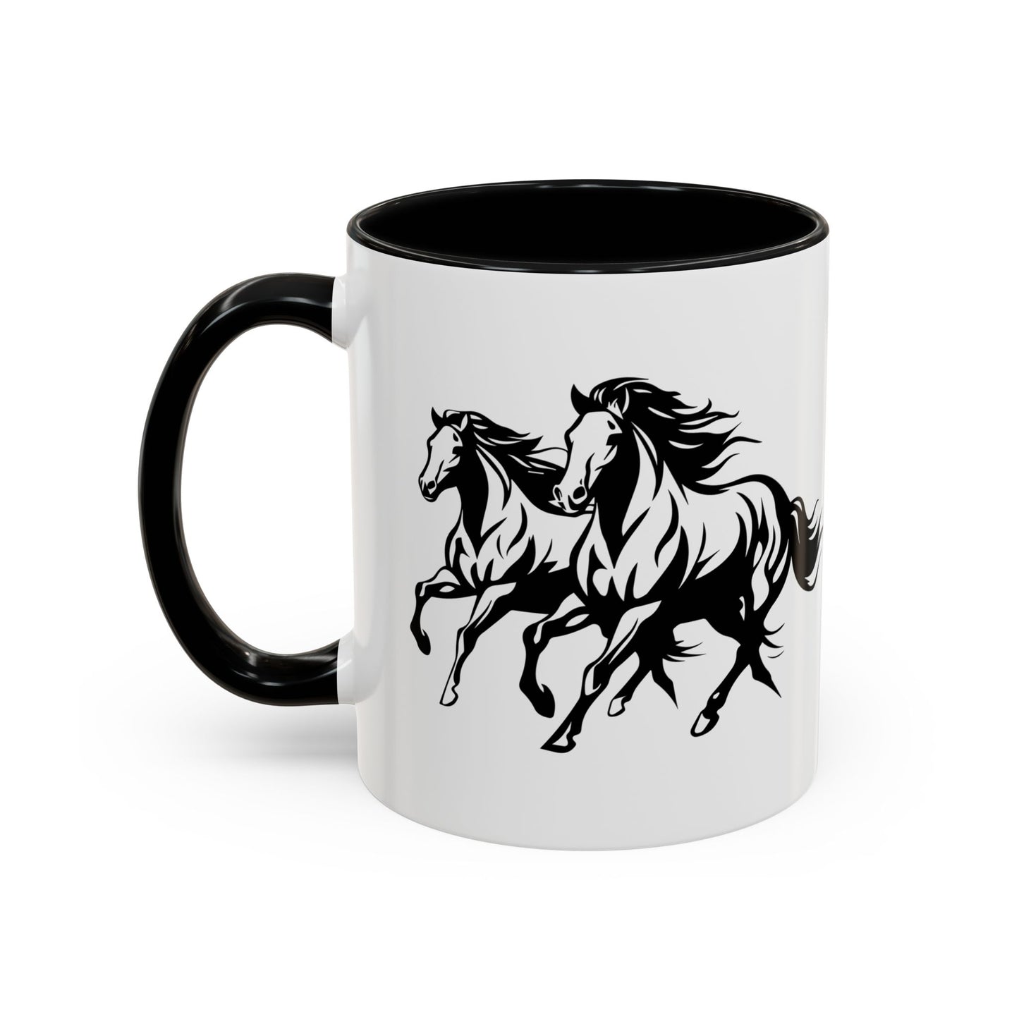 Horsin' Around 2-Tone Coffee Mug