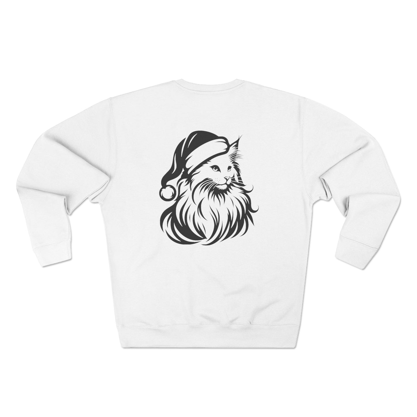 Santa Paws Cat Unisex Crewneck Sweatshirt