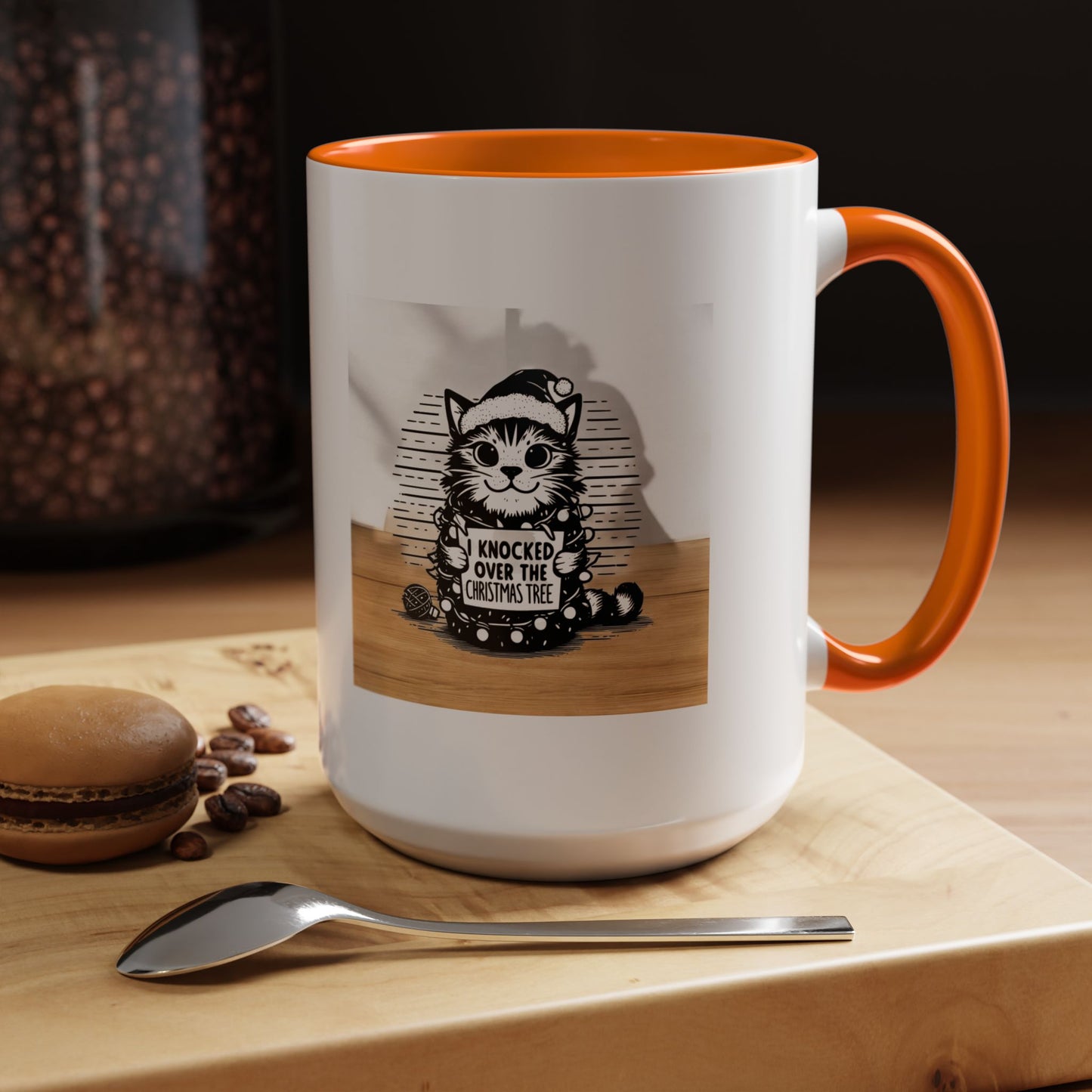 Naughty Cat 2-Tone Coffee Mug