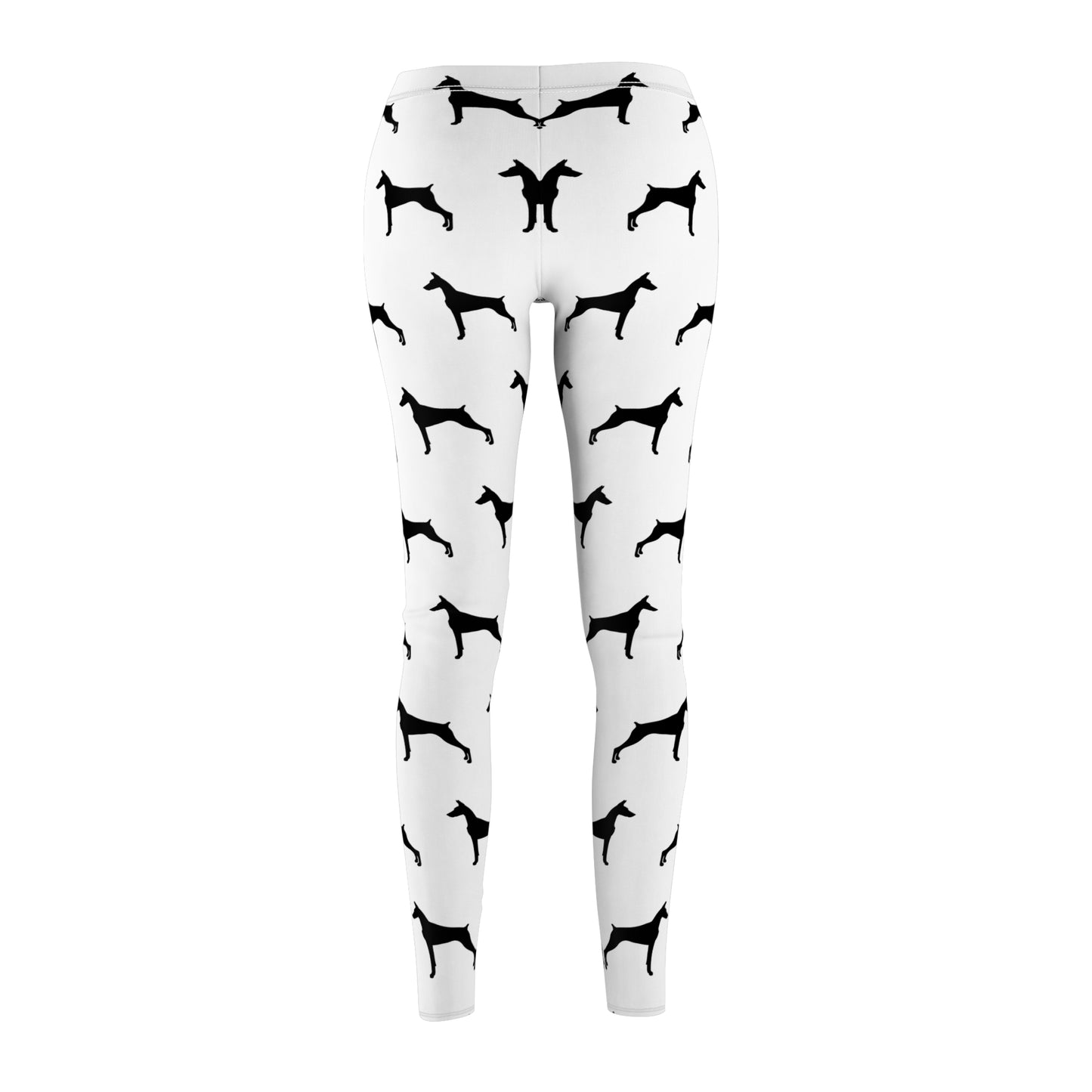 Doberman Silhouette Women's Ankle Leggings