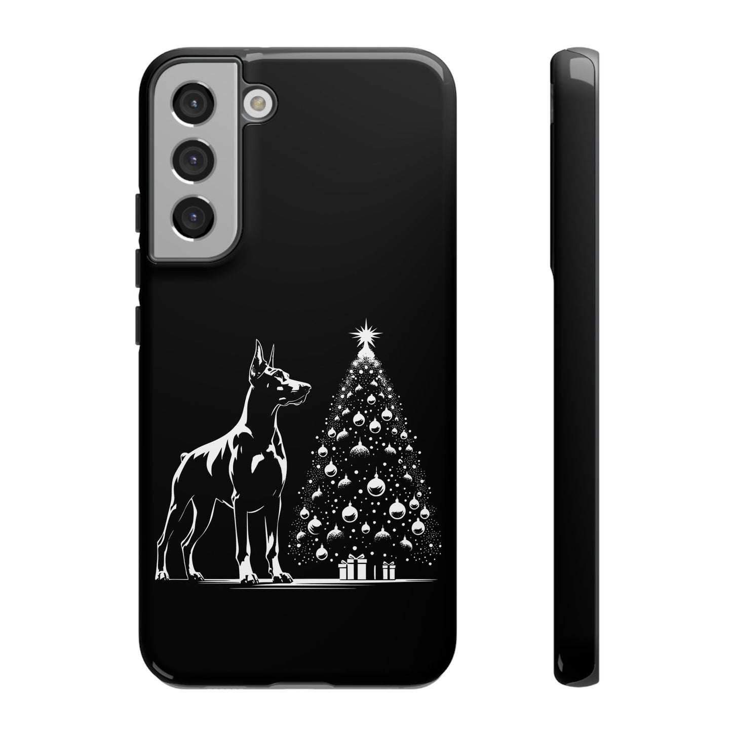 Doberman Christmas Tree Samsung Case