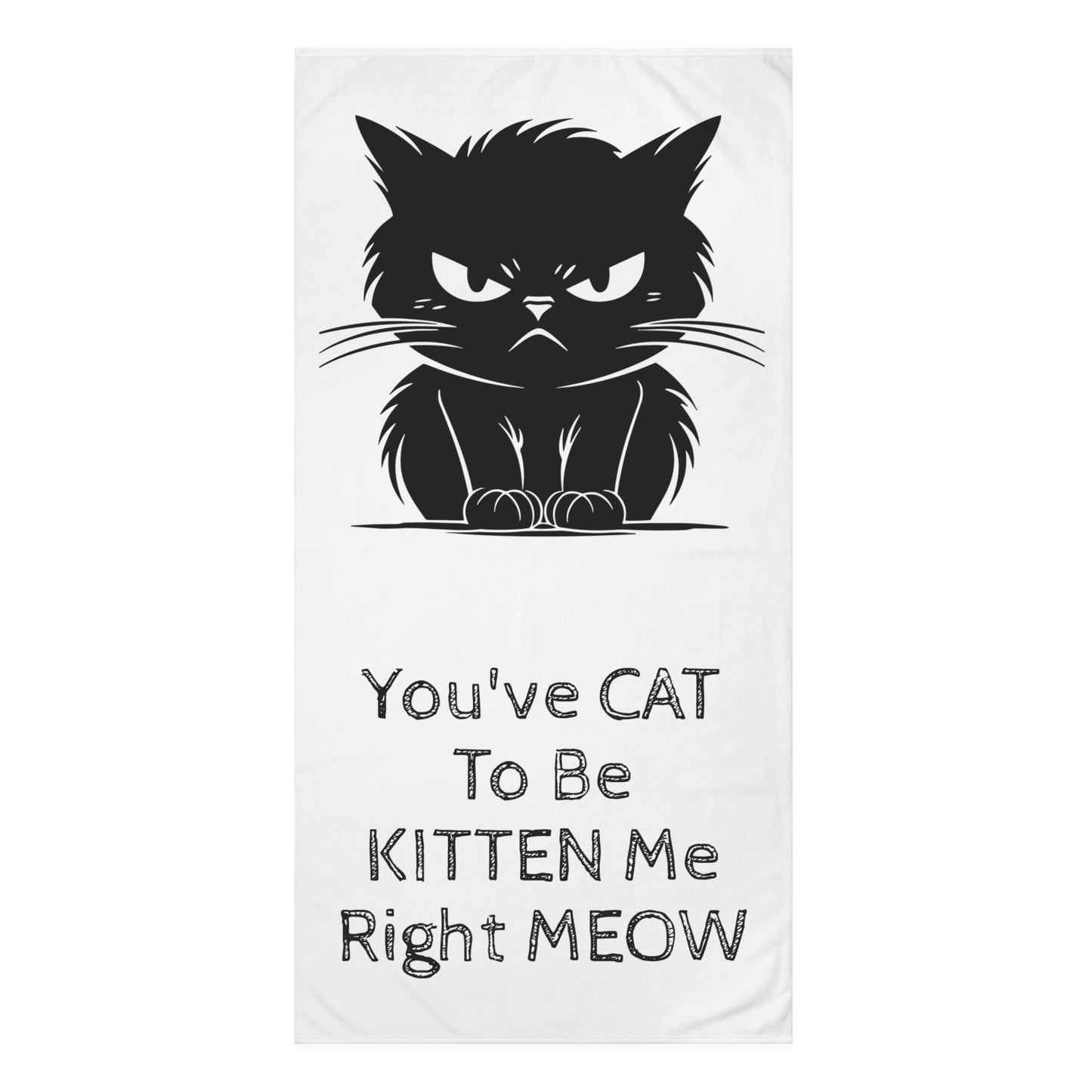 Kitten Me Mink-Cotton Beach Towel