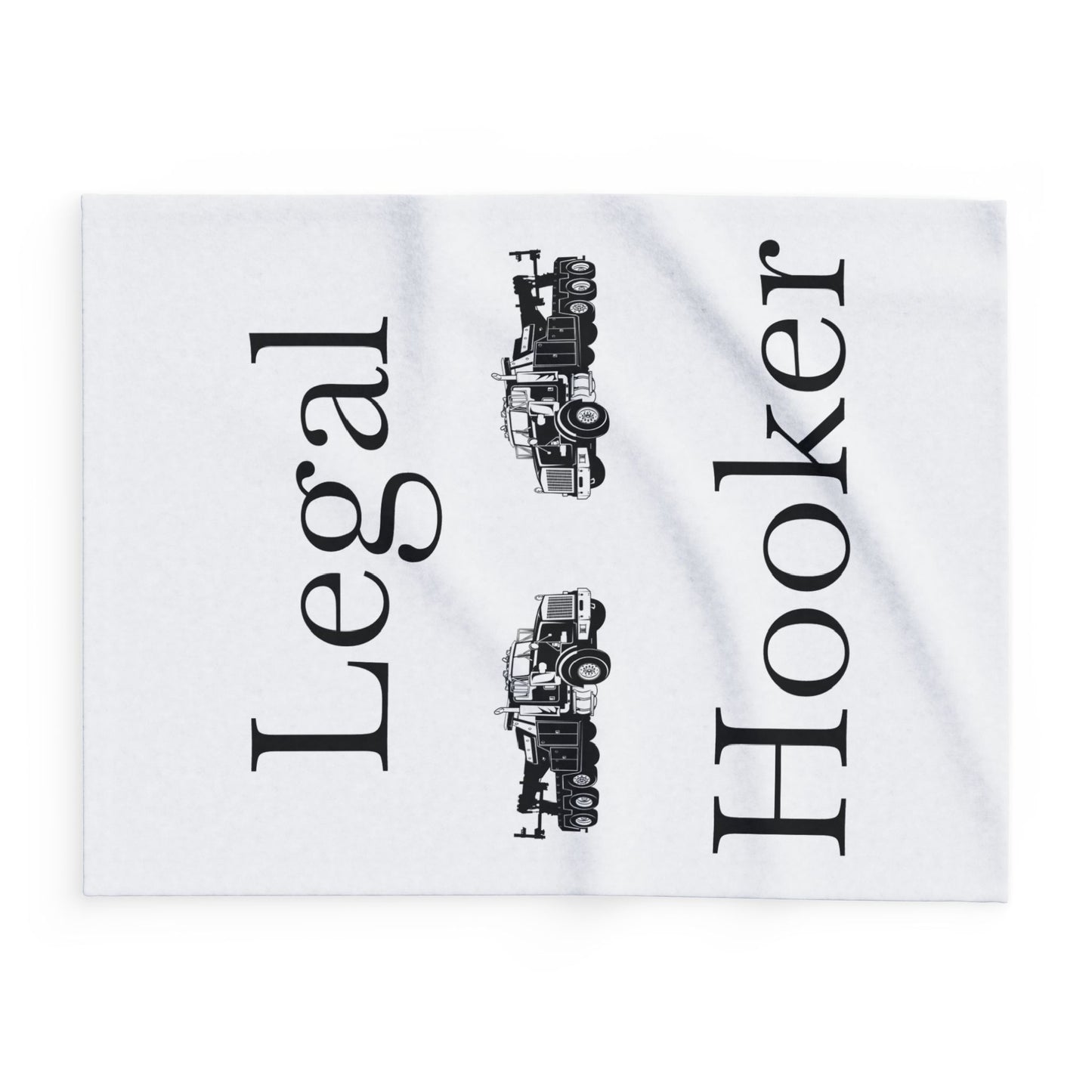 Legal H**ker Heavy Tow Truck Arctic Fleece Blanket