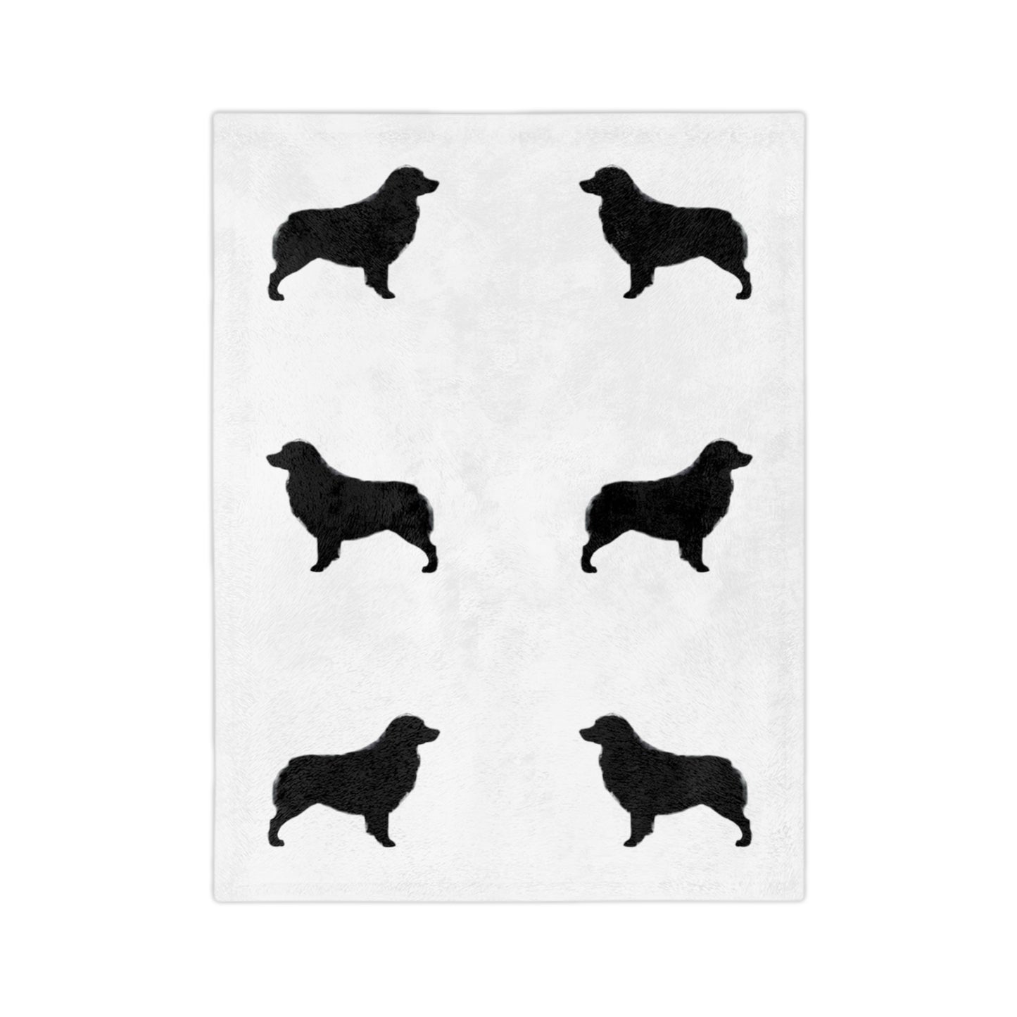 Aussie Silhouette Velveteen Microfiber Blanket