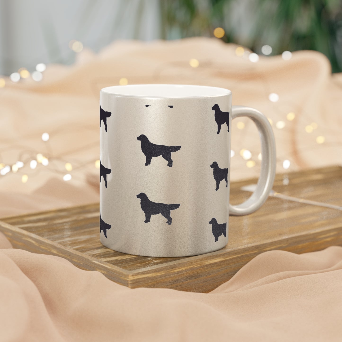 Golden Silhouette Metallic Coffee Mug