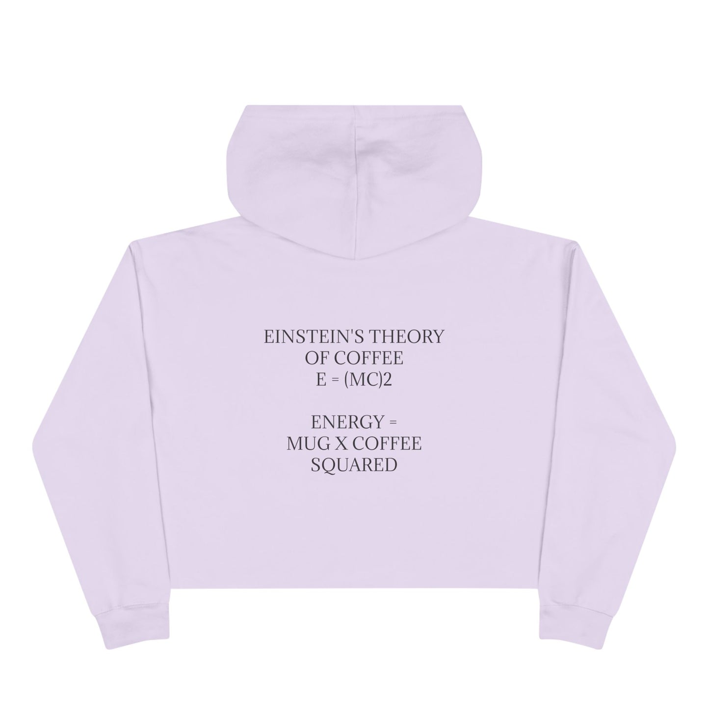 Einstein's Theory Of Coffee Women's Crop Hoodie