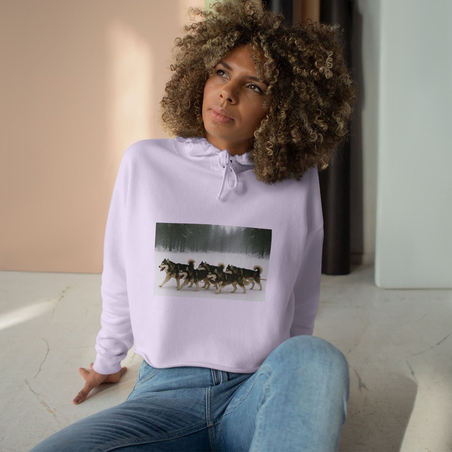 Mush On Women's Crop Hoodie