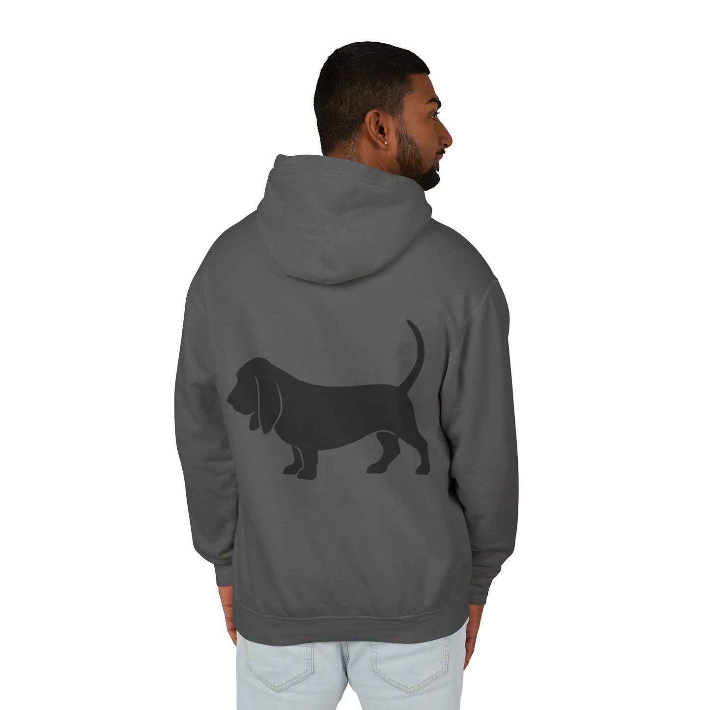 Basset Hound Silhouette Unisex Lightweight Hoodie