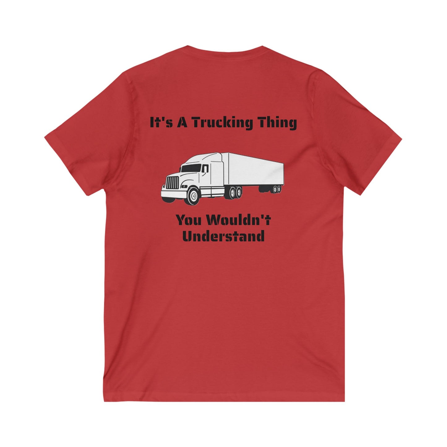Trucking Thing Unisex Short Sleeve V-Neck Tee