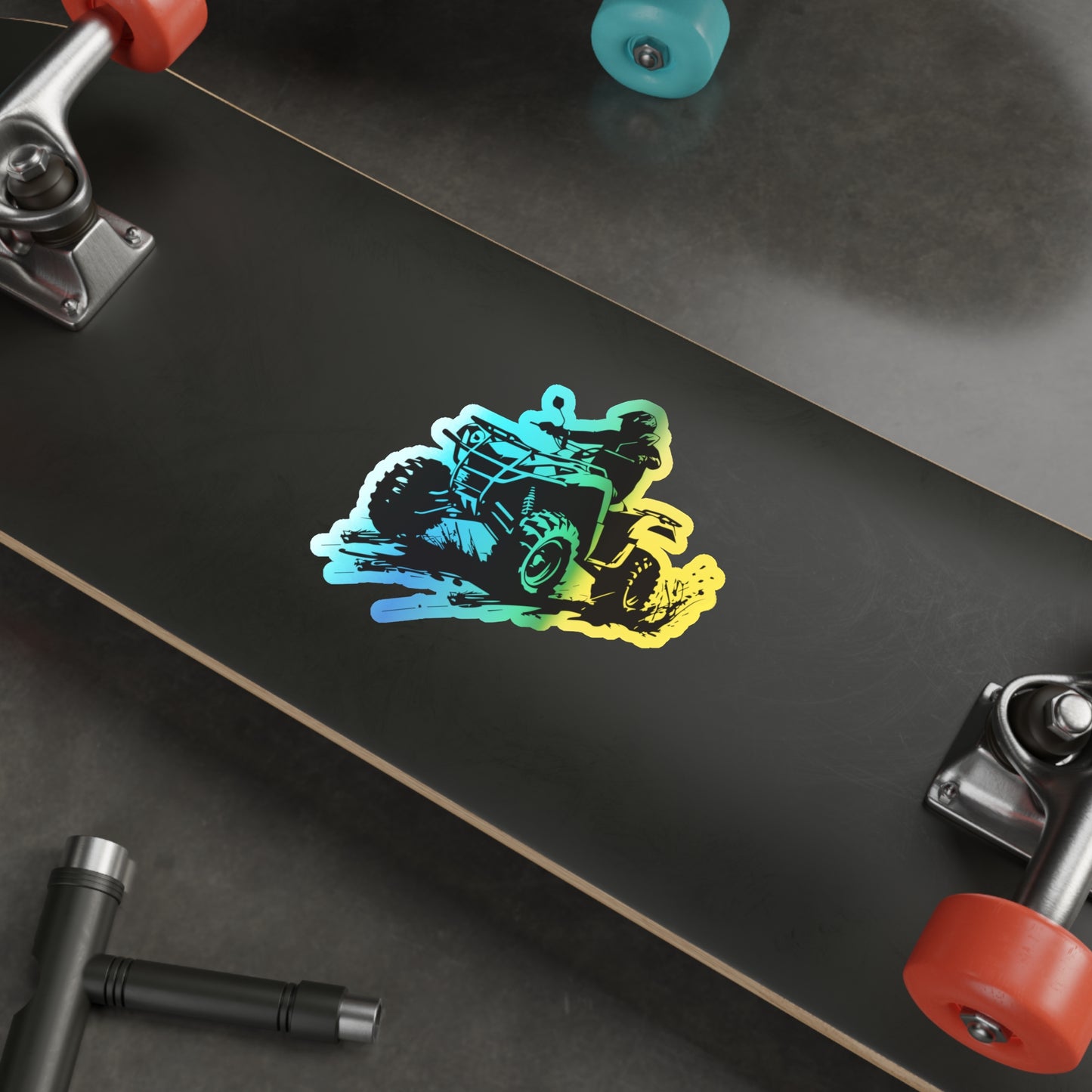 Slingin' Mud Quad Holographic Sticker