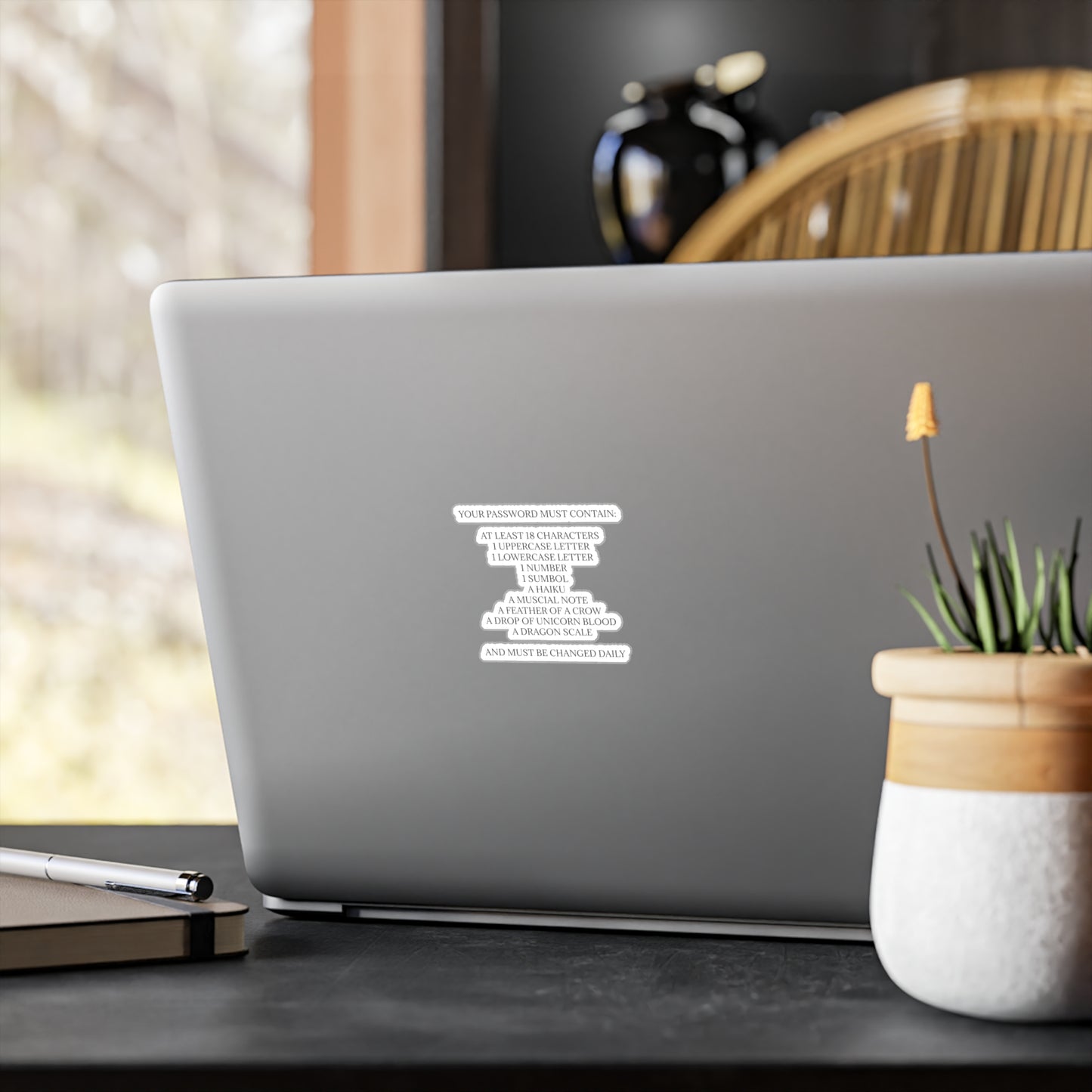 Password Vinyl Decal