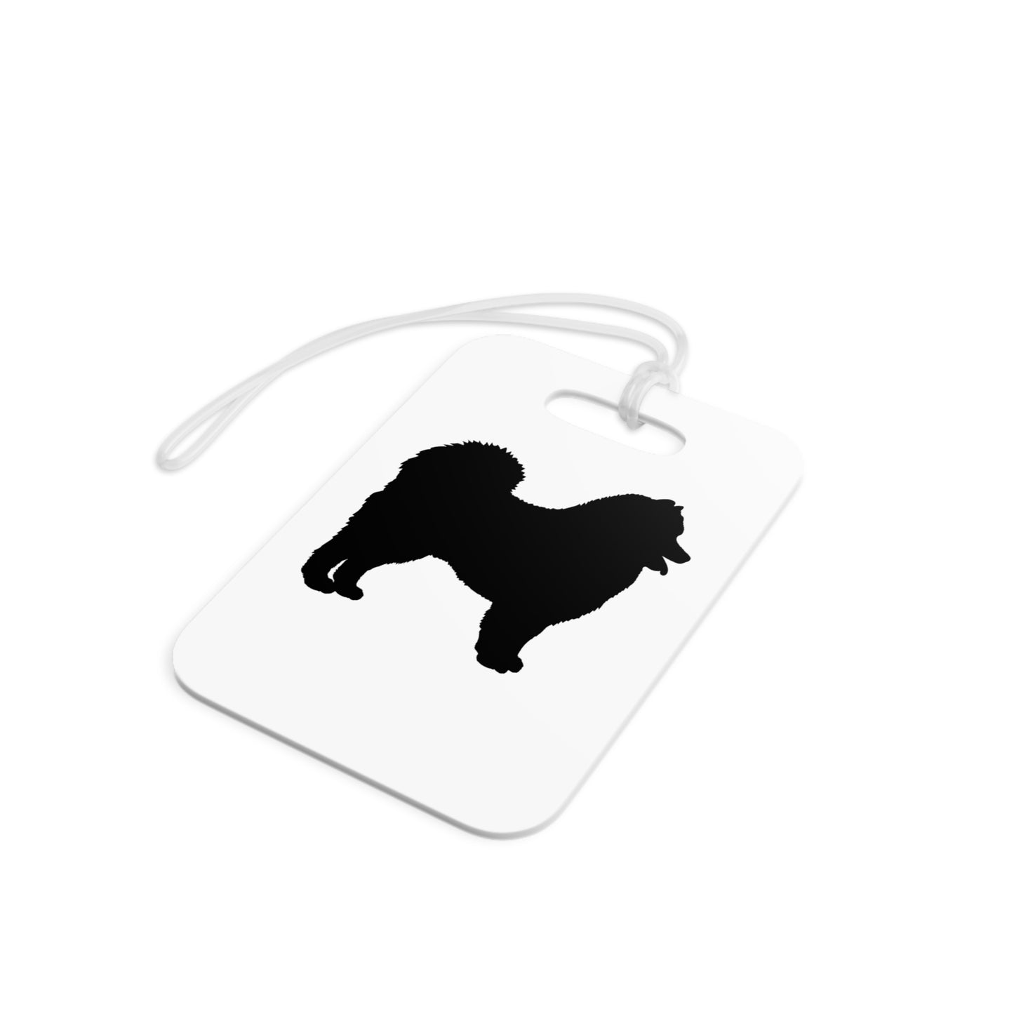 Samoyed Silhouette Luggage Tag